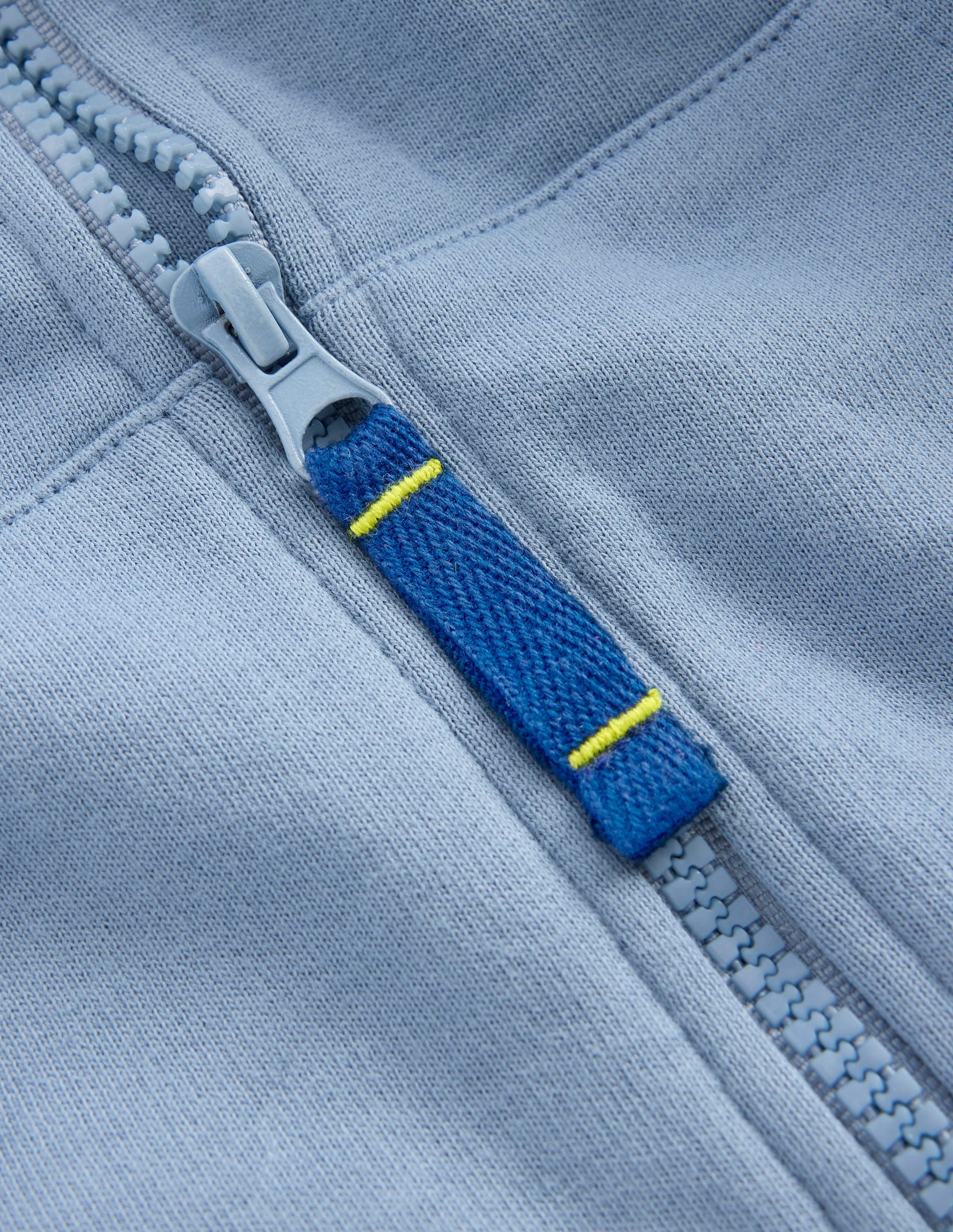 Sweat à capuche zippé avec manches raglan-Bleu français-4