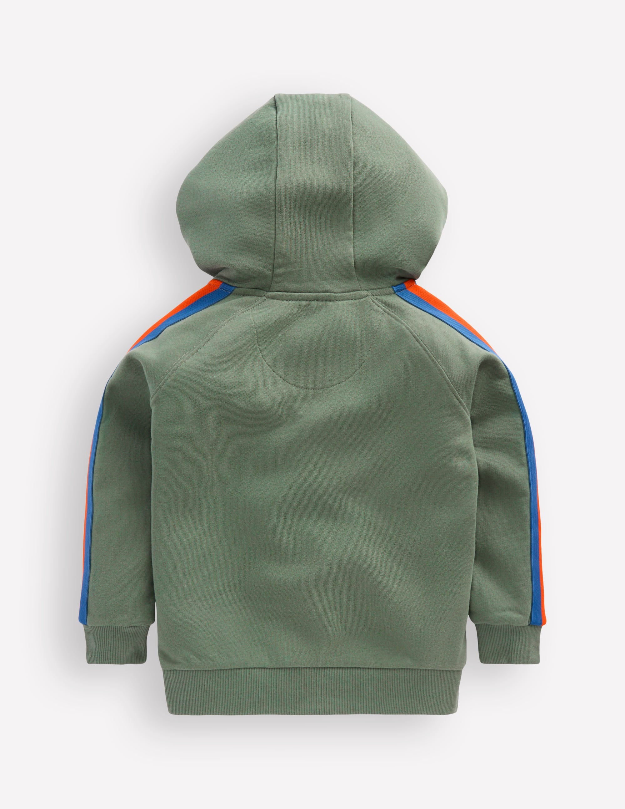 Kapuzenjacke mit Streifendetail-Flaschengrün - Image 3
