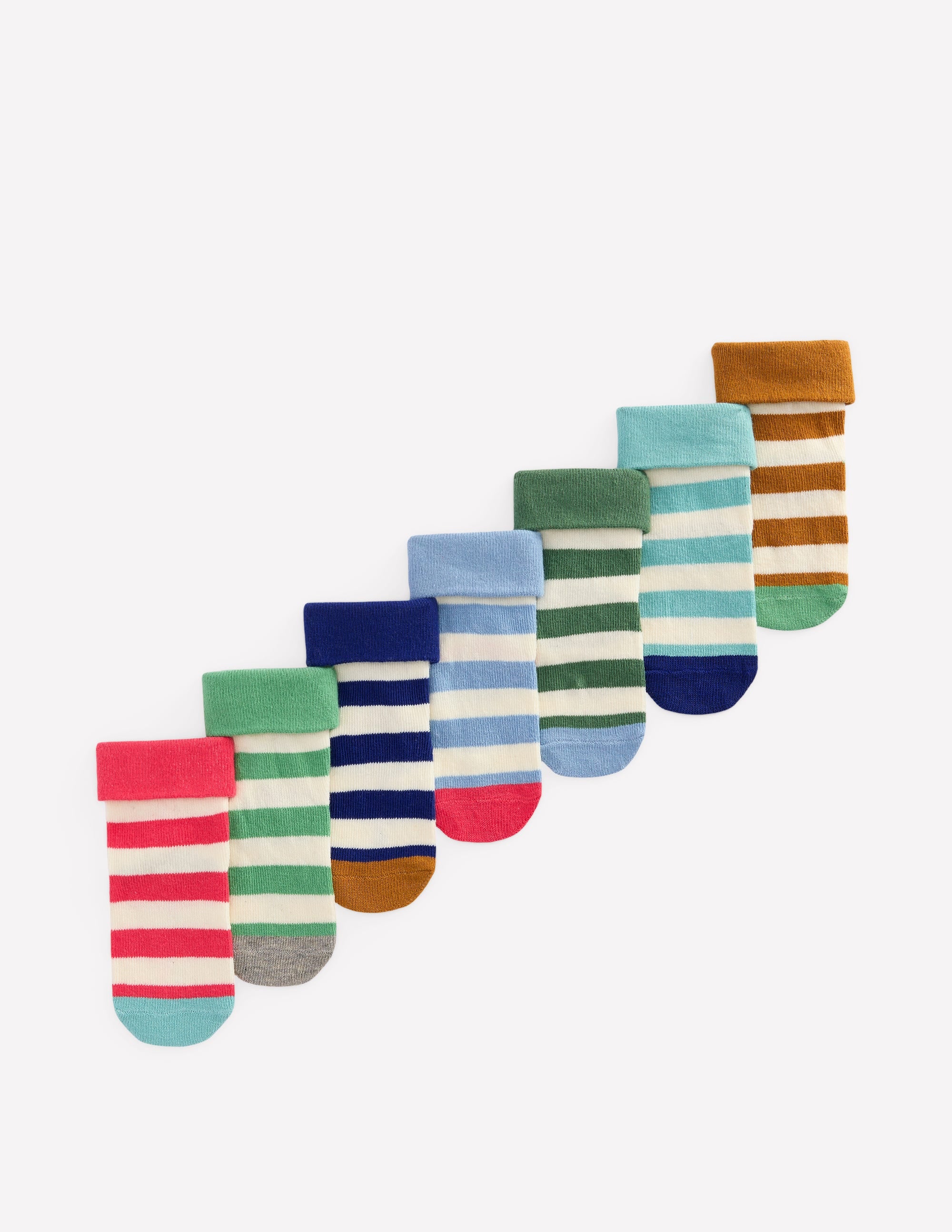 Babysocken im 7er-Pack-Gestreift - Image 1
