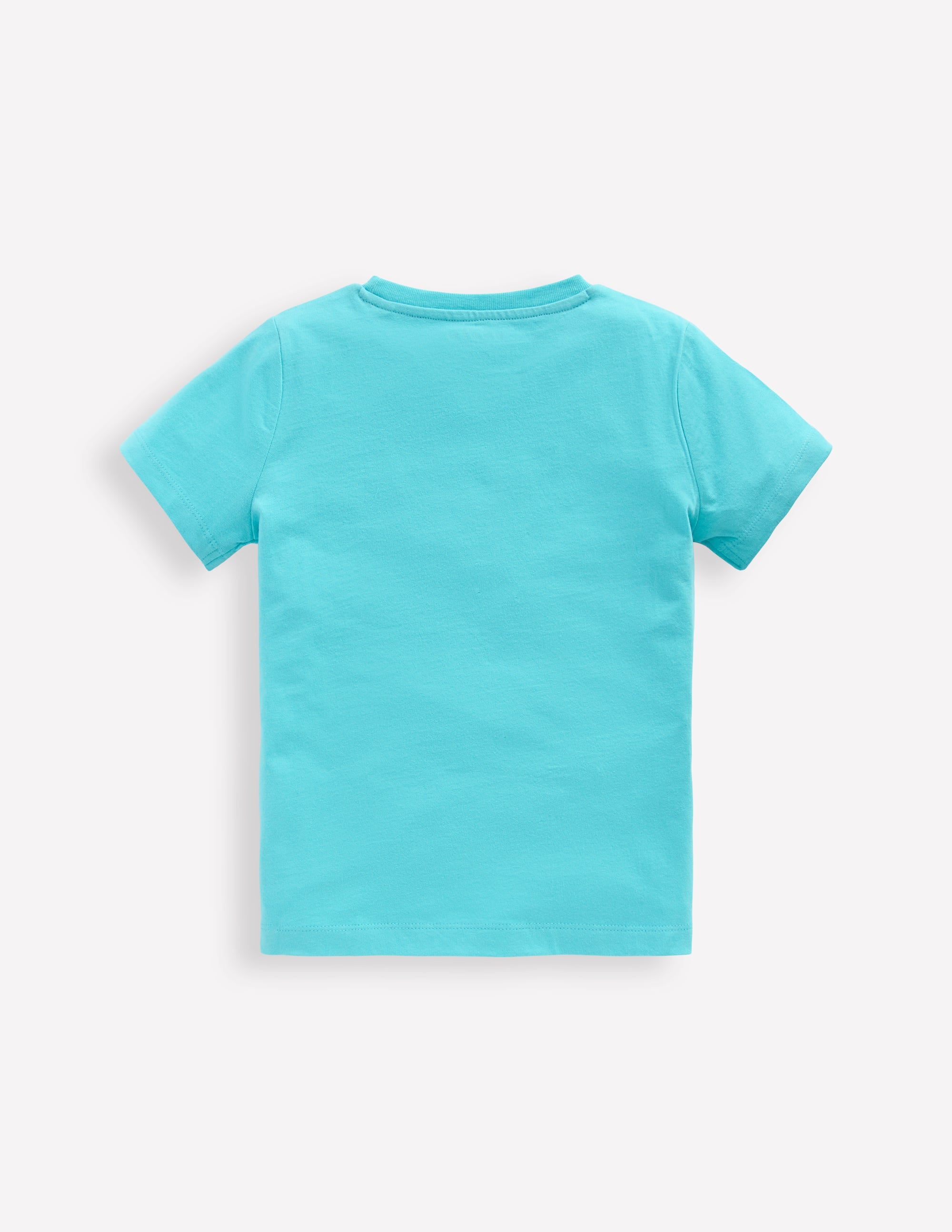 T-shirt à super surpiqûres-Éléphant bleu aigue-marine - Image 2