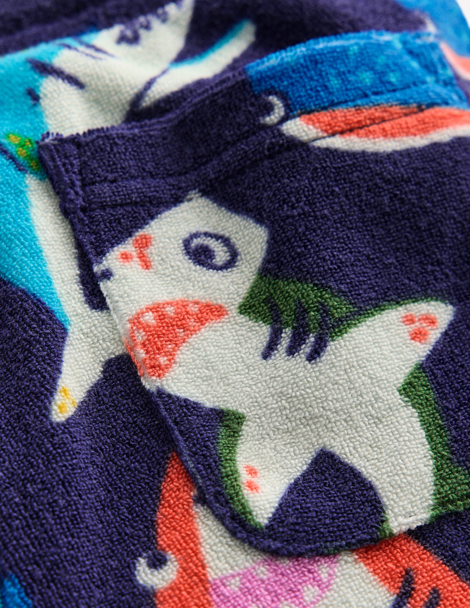 Frottee-Shorts-Marineblau Haie-3