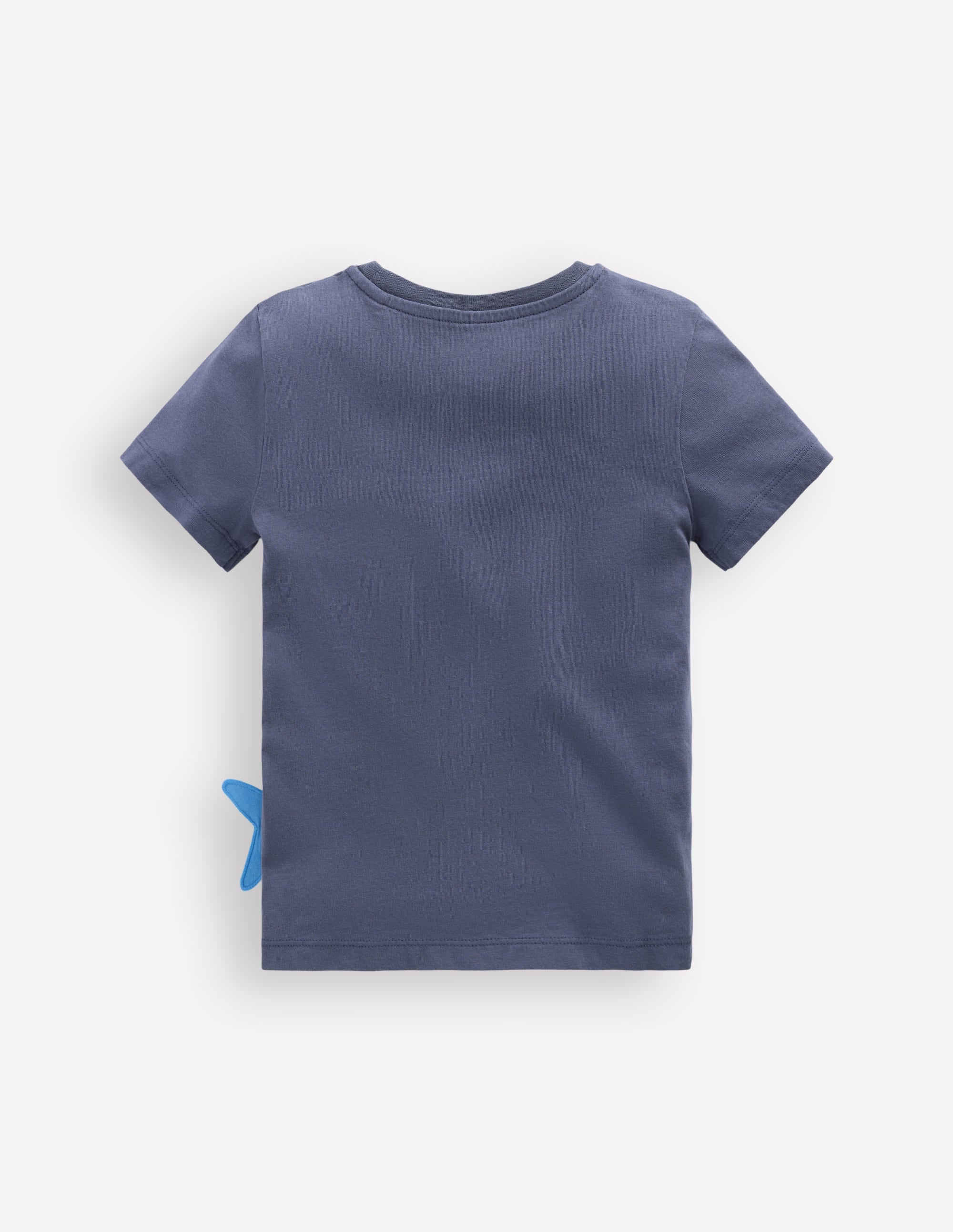 T-Shirt mit Reißverschlussapplikation-Roboterblau Hammerhai - Image 2
