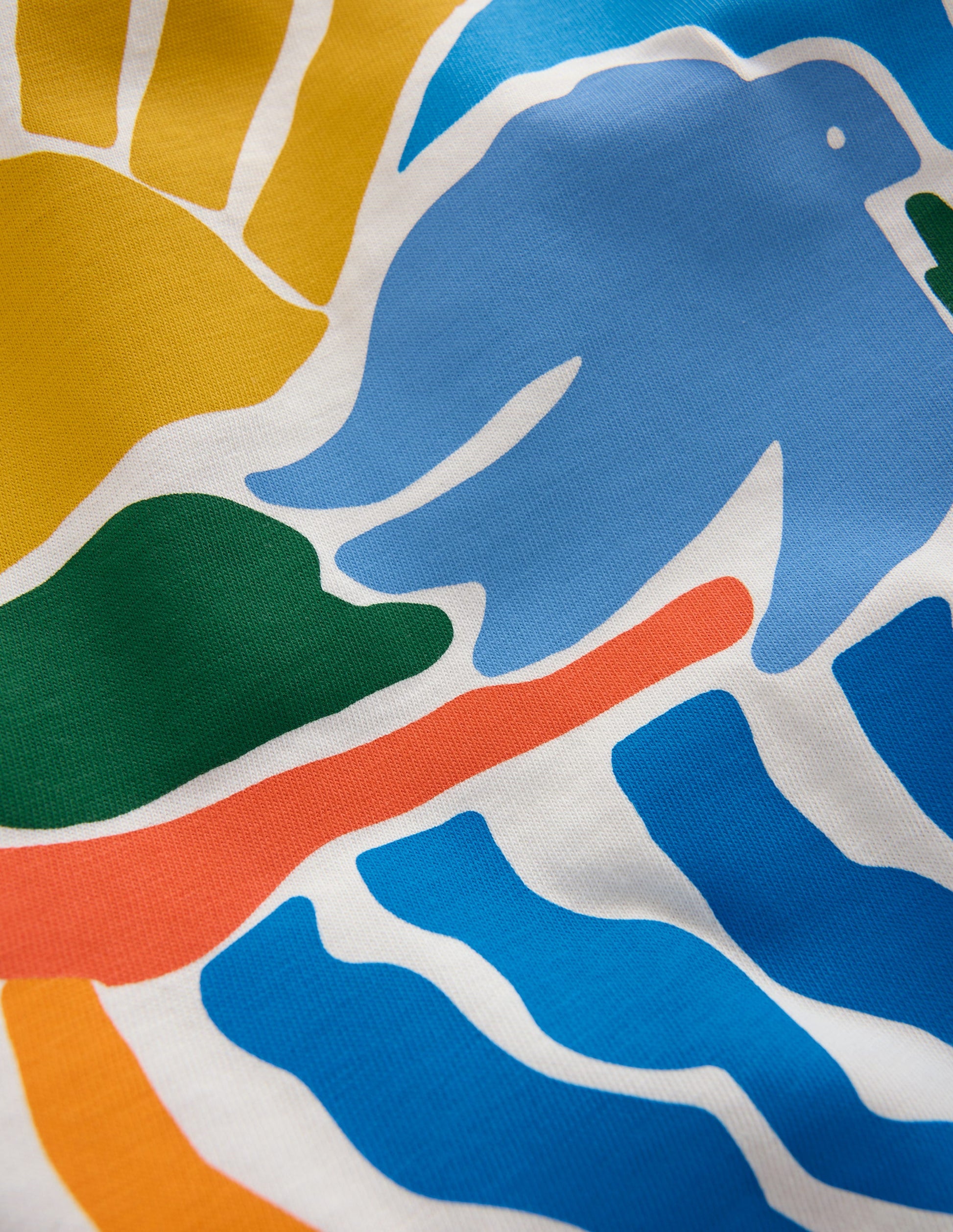 T-shirt à imprimé recto verso-Motif Sun Scape lait de coco-5