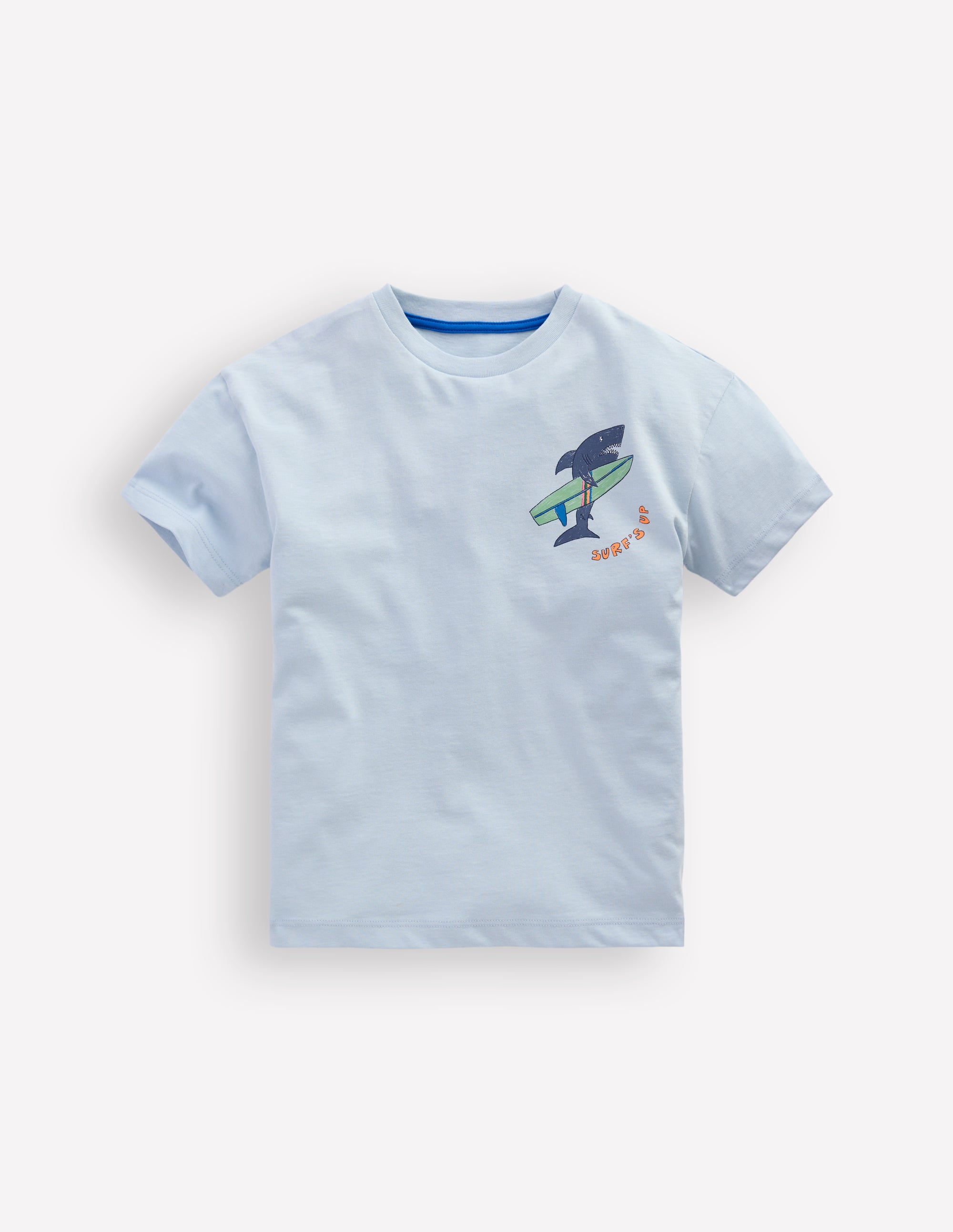 T-Shirt mit Druck auf Vorder- und Rückseite-Niagra-Nebel Surfender Hai - Image 1