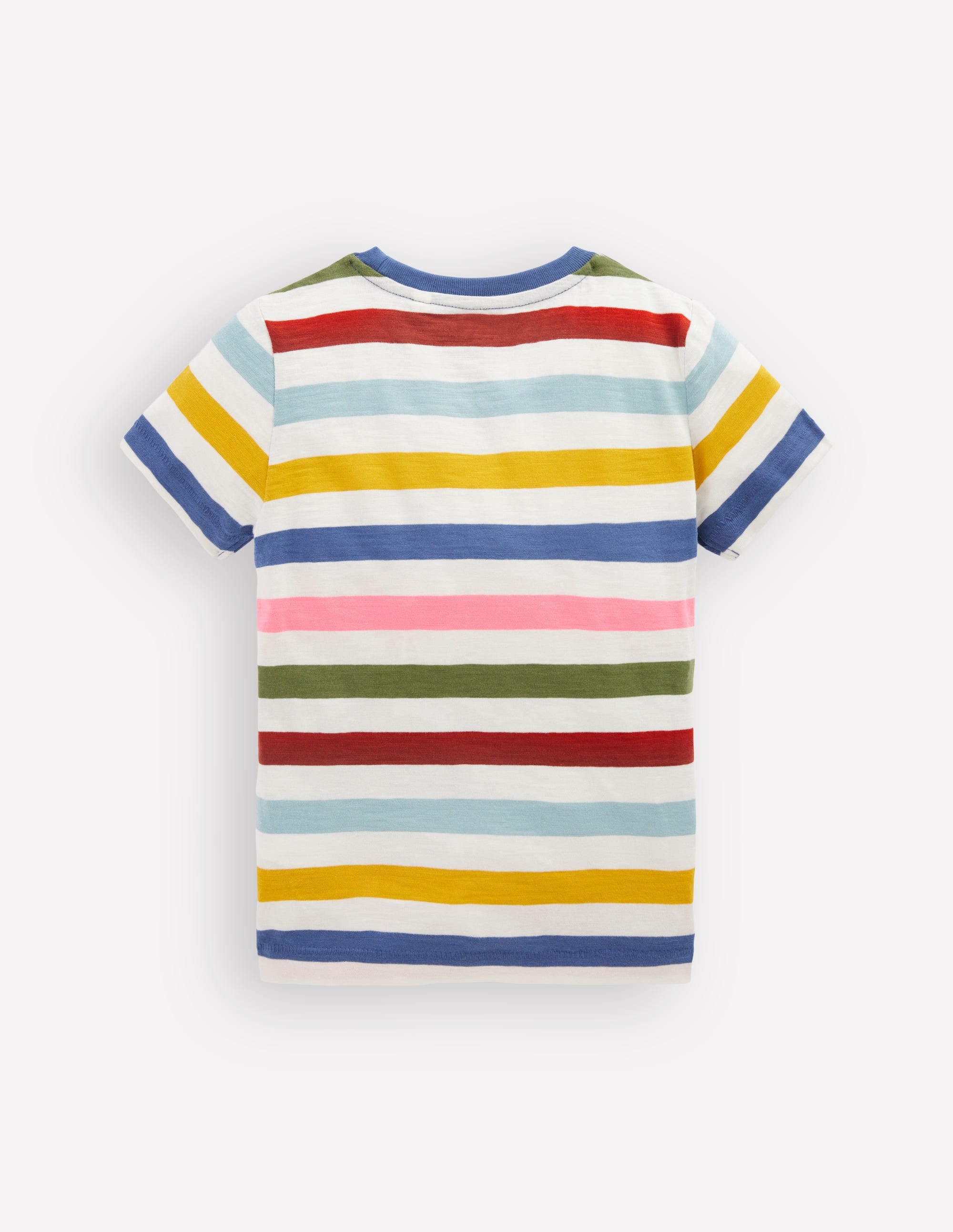 T-shirt manches courtes pour tous les jours-À Rayures Multicolores - Image 2