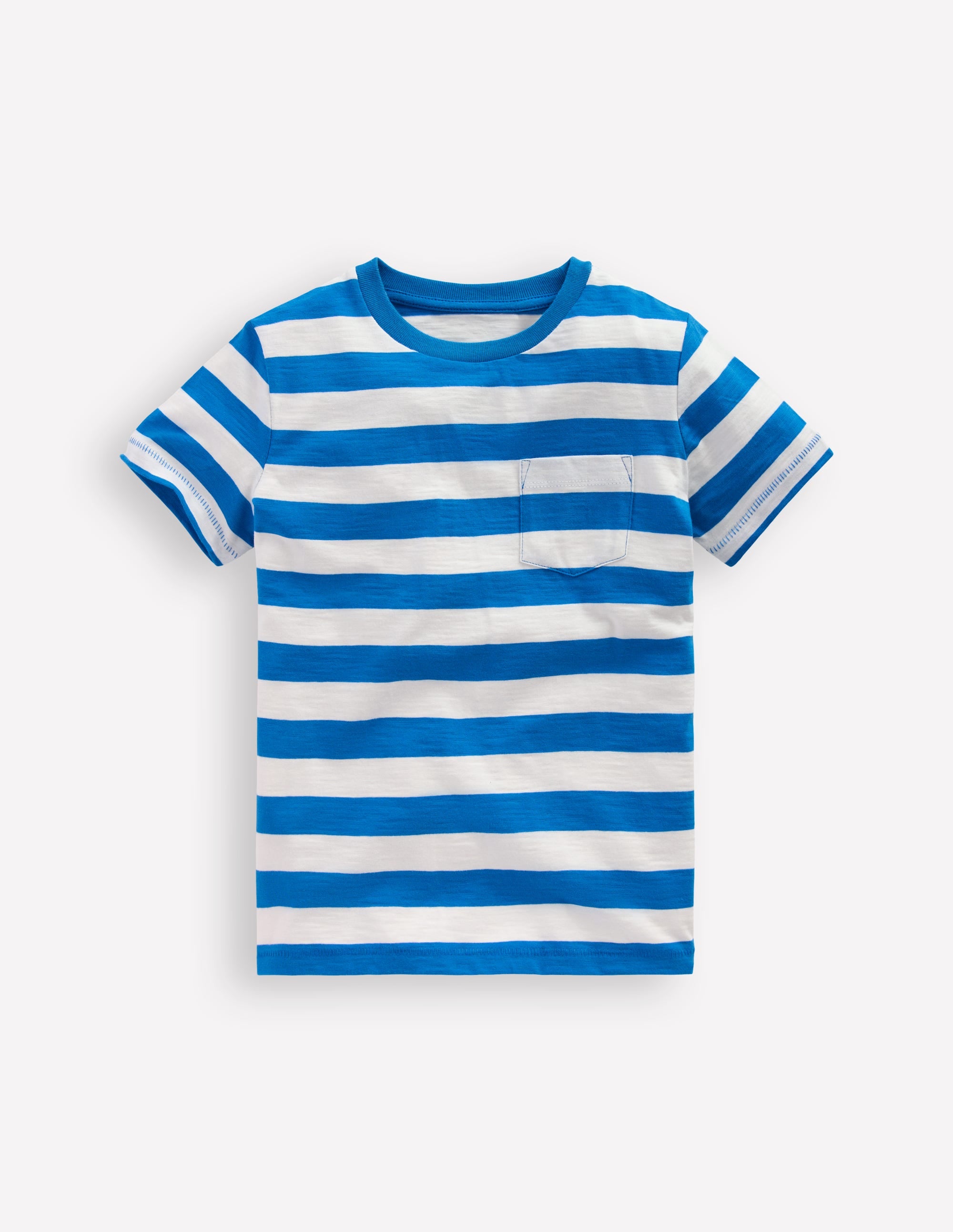 T-Shirt für den Alltag-Eisvogelblau/Sanftes Naturweiß - Image 1