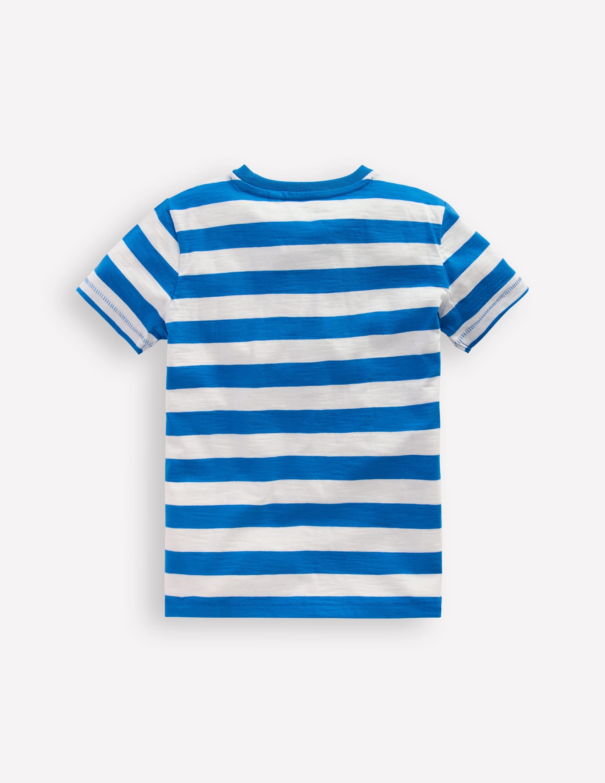 T-Shirt für den Alltag-Eisvogelblau/Sanftes Naturweiß - Image 2