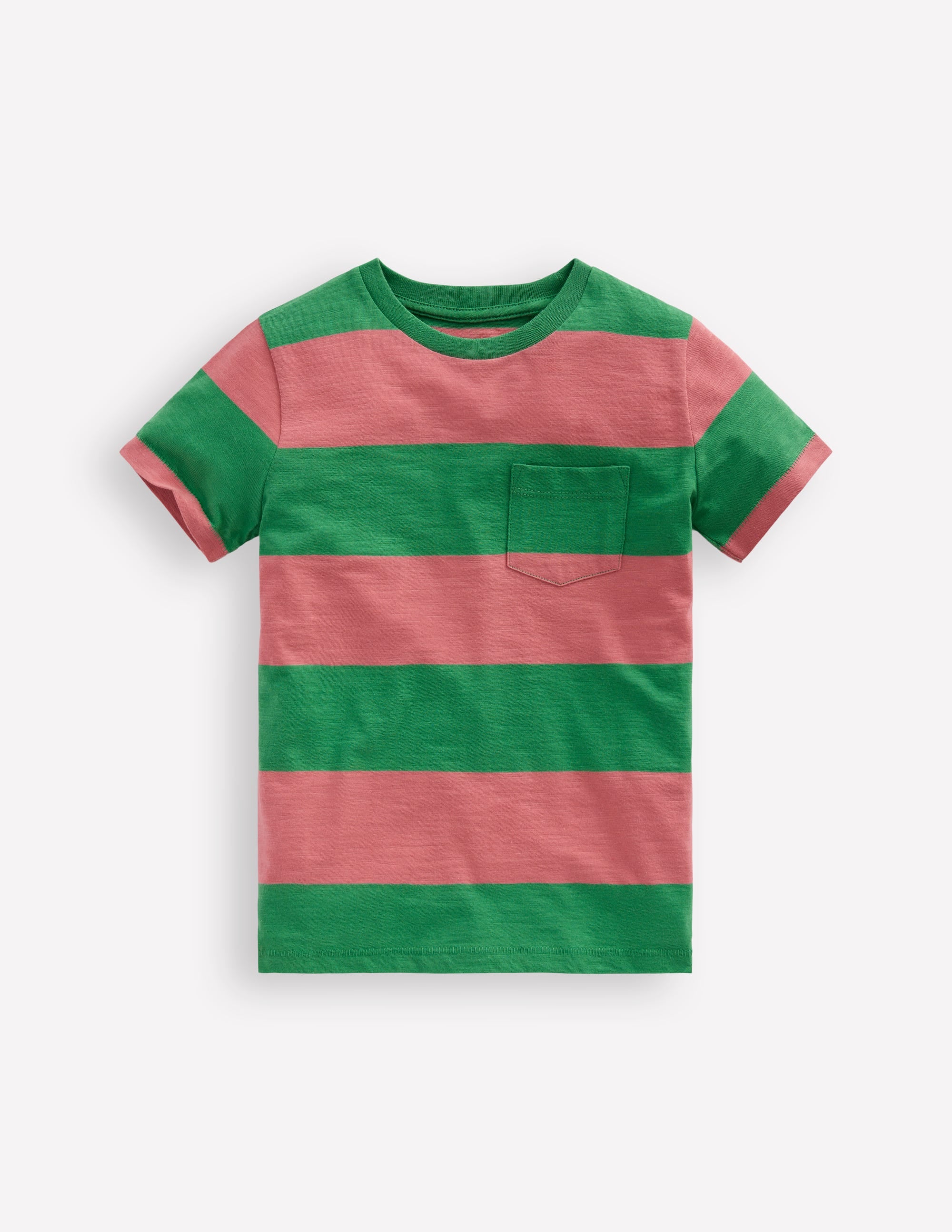 T-shirt manches courtes pour tous les jours-Vert trèfle/rose chintz - Image 4