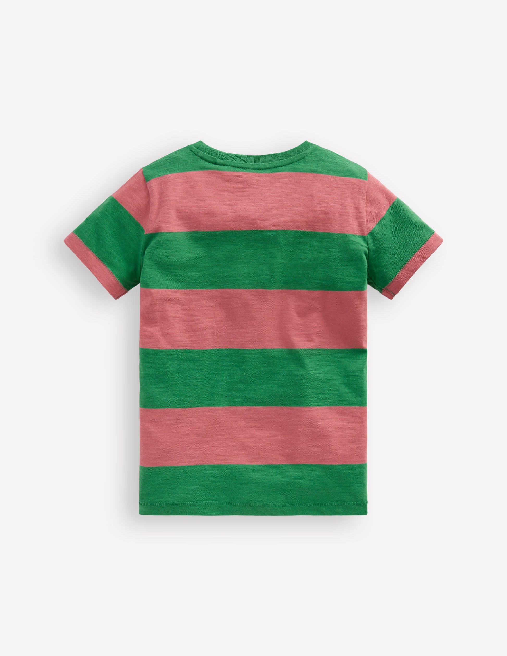 T-Shirt für den Alltag-Kleeblattgrün/Chintz-Rosa-5