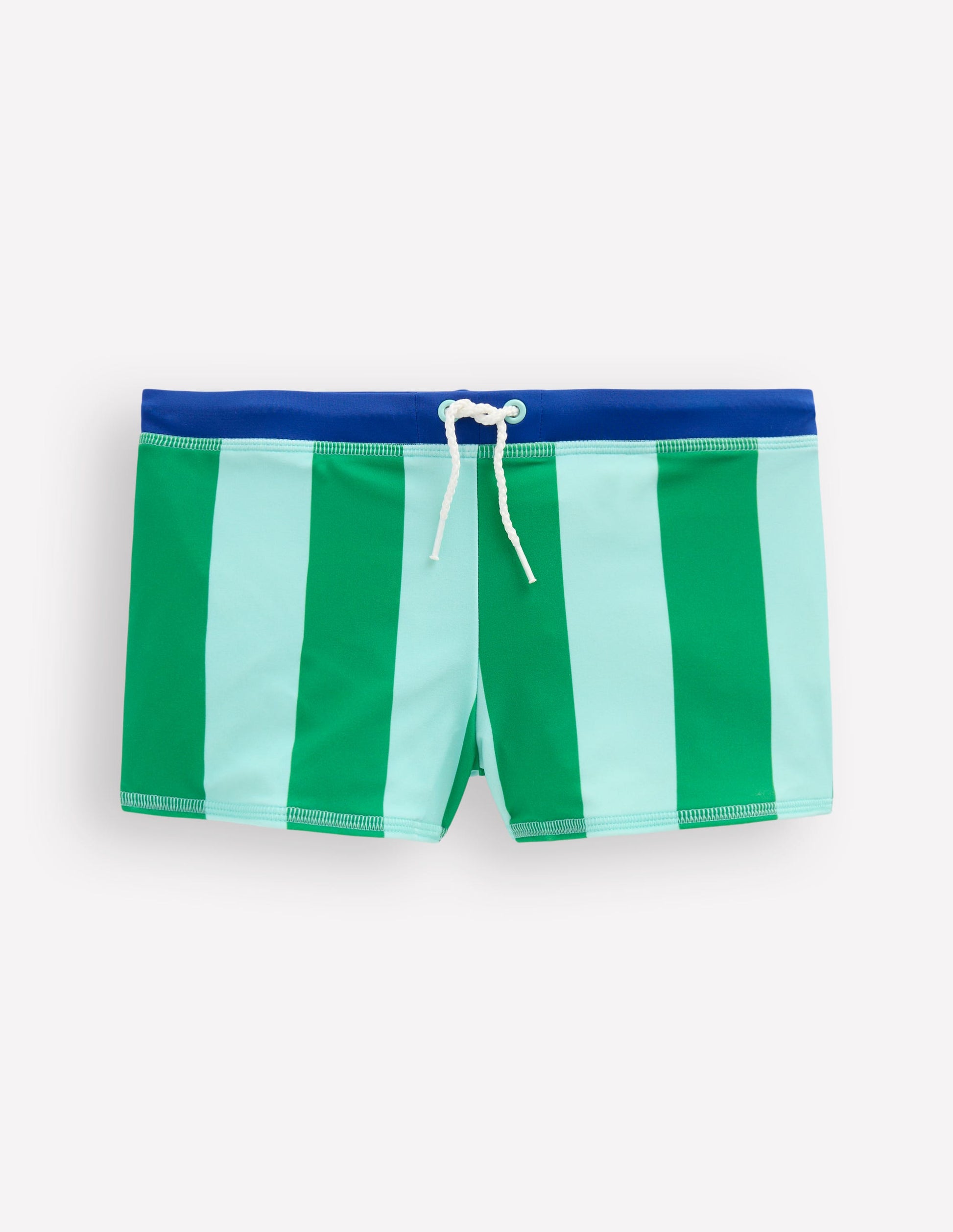 Short de bain-Rayé bleu/vert-2