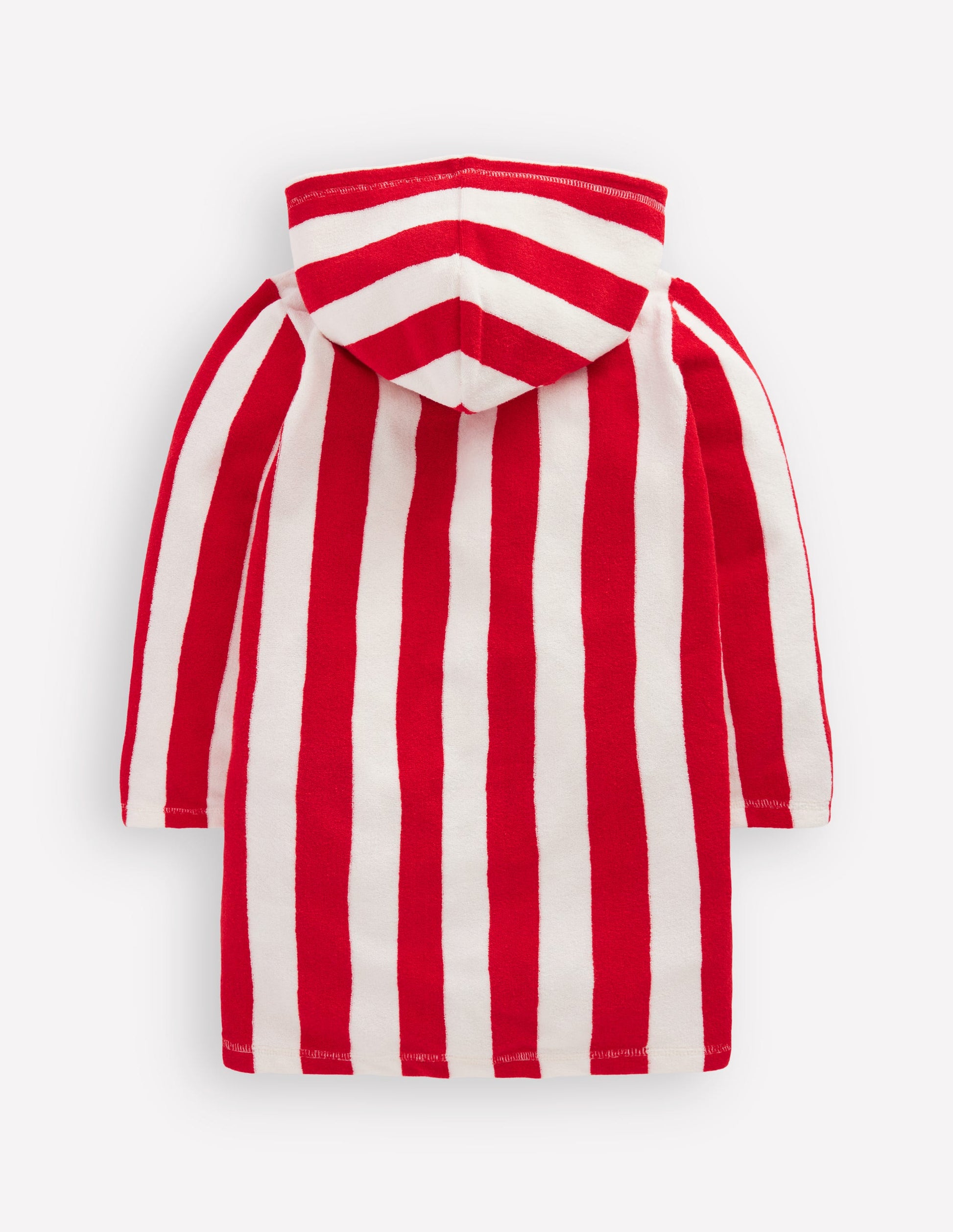 Towelling Zip-Up Throw-On-Red Stripe-4