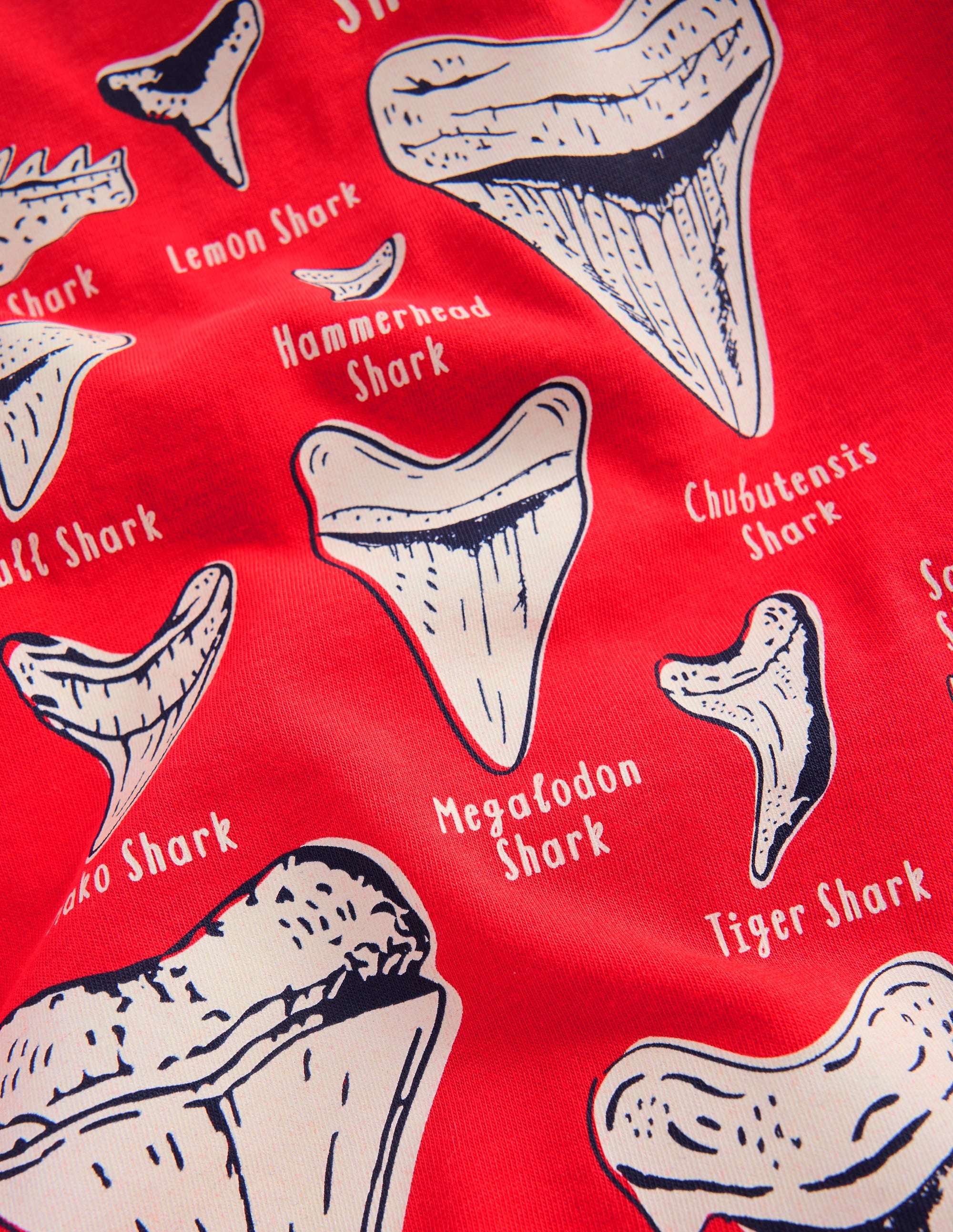T-shirt phosphorescent-Dents de requin corail chaud - Image 3