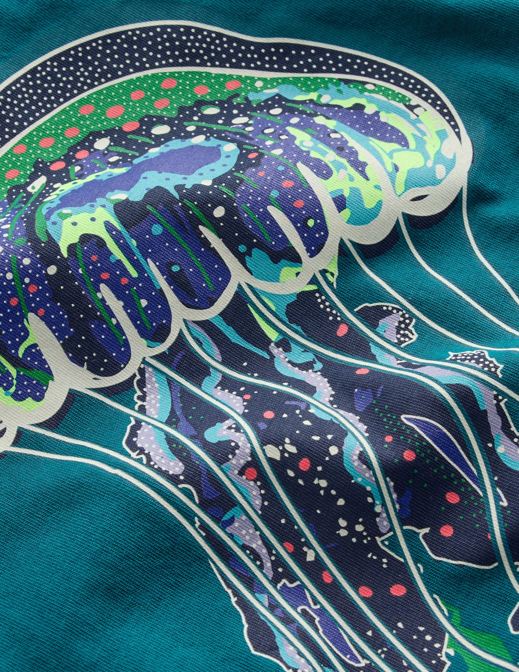 T-shirt phosphorescent-Méduse bleu abysse - Image 3