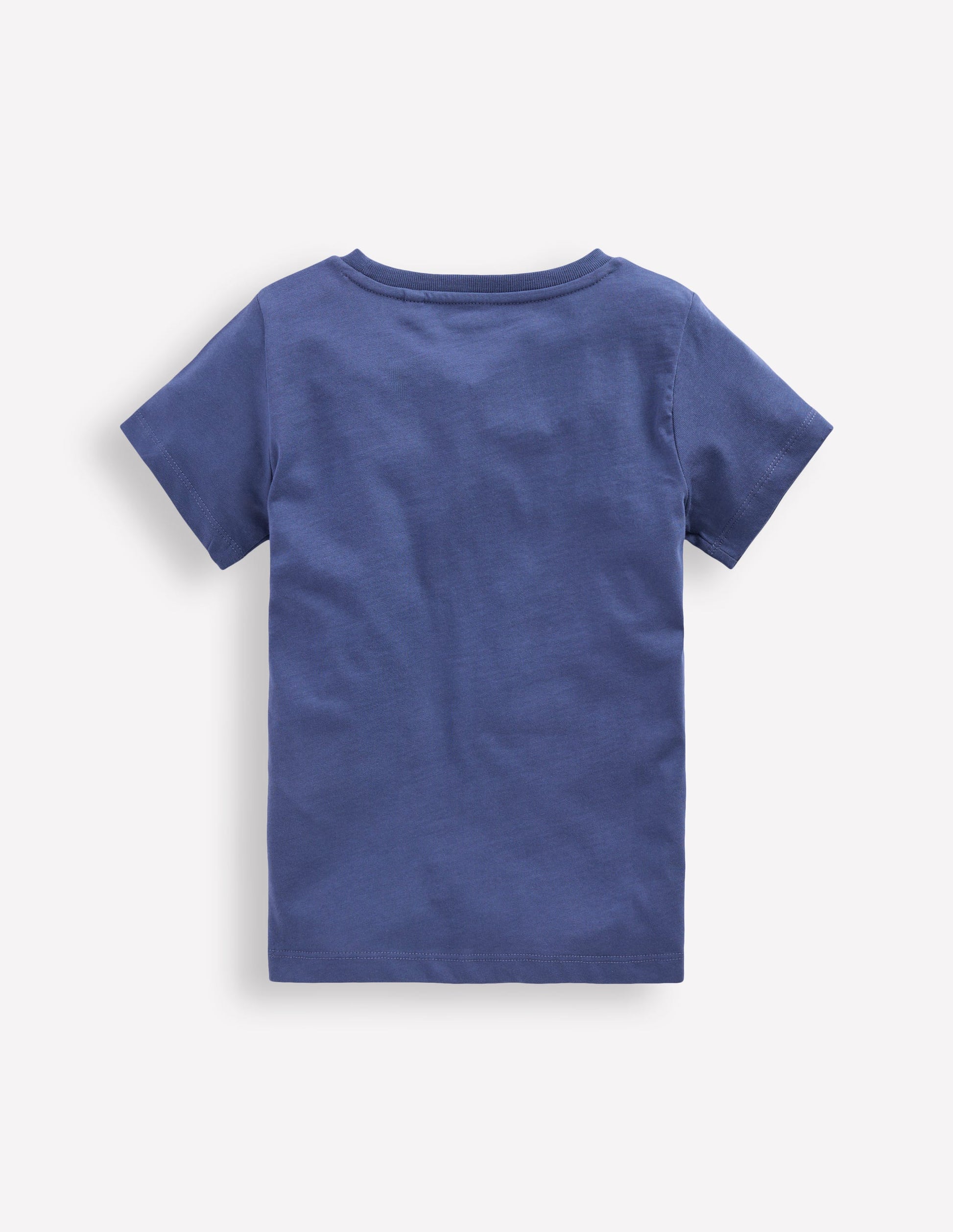 Im Dunkeln leuchtendes T-Shirt-Vintage Indigoblau Meliert Mond-3