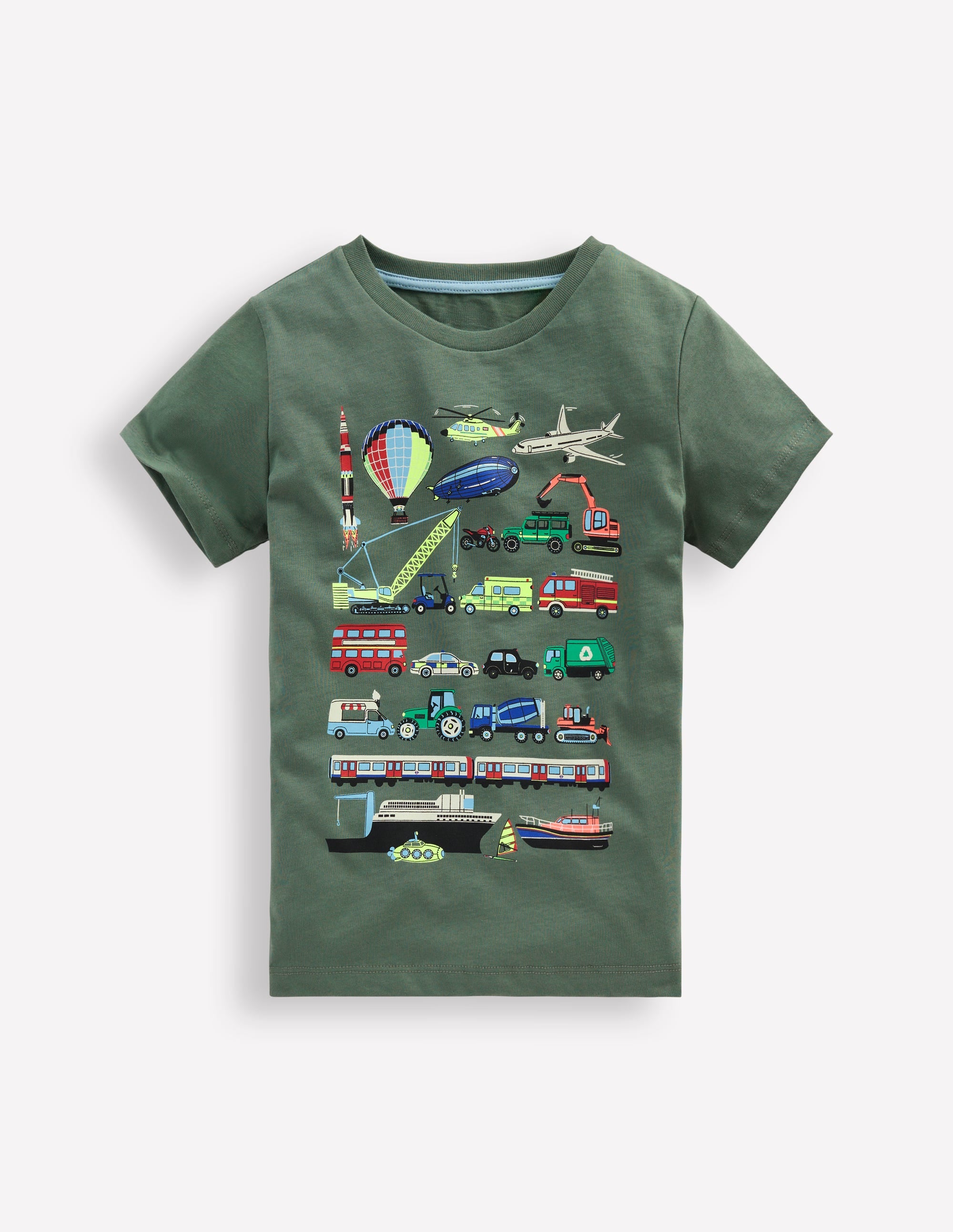 T-shirt phosphorescent-Transport vert bouteille - Image 1
