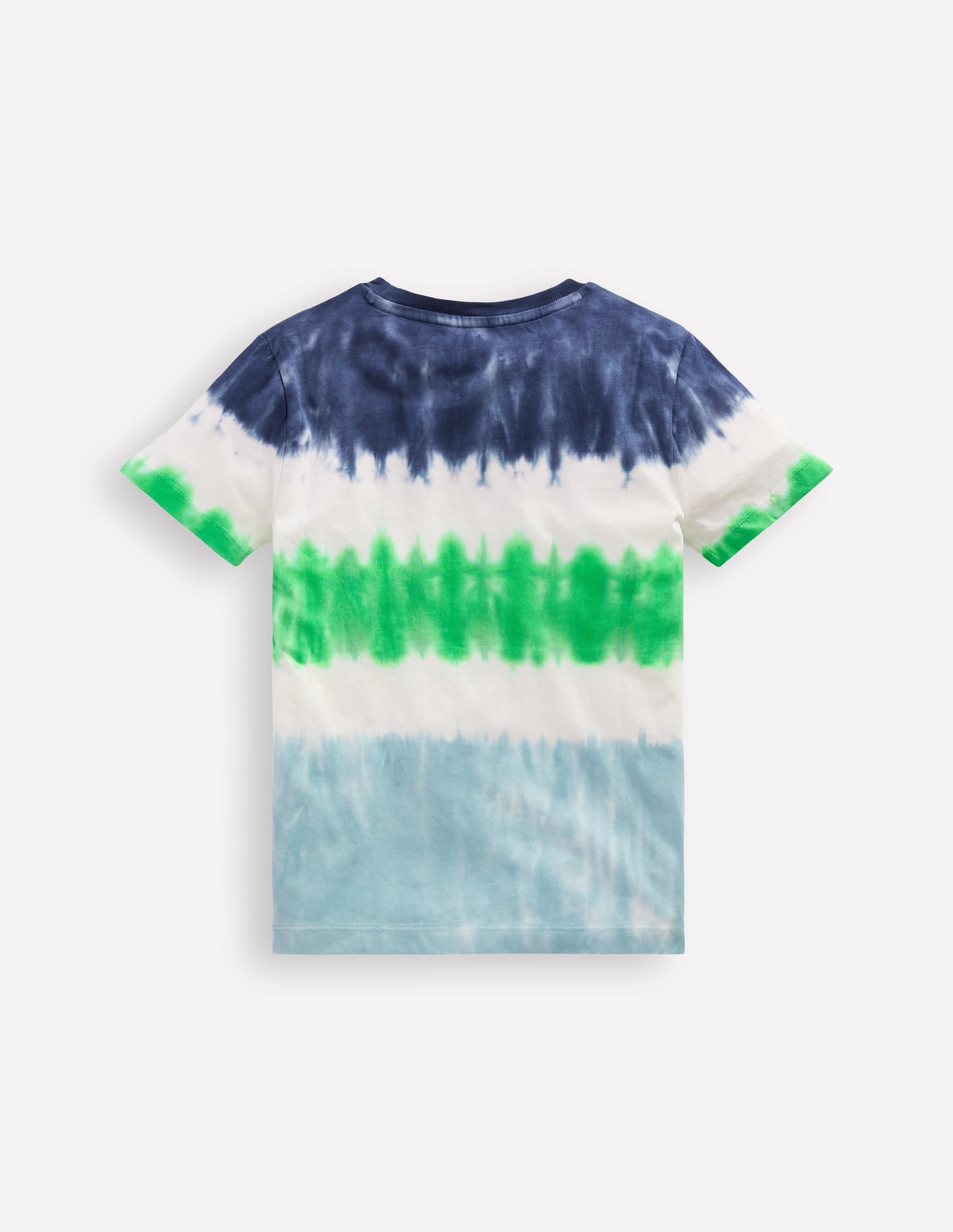 T-shirt tie and dye-Bleu Rayé Multicolore - Image 3