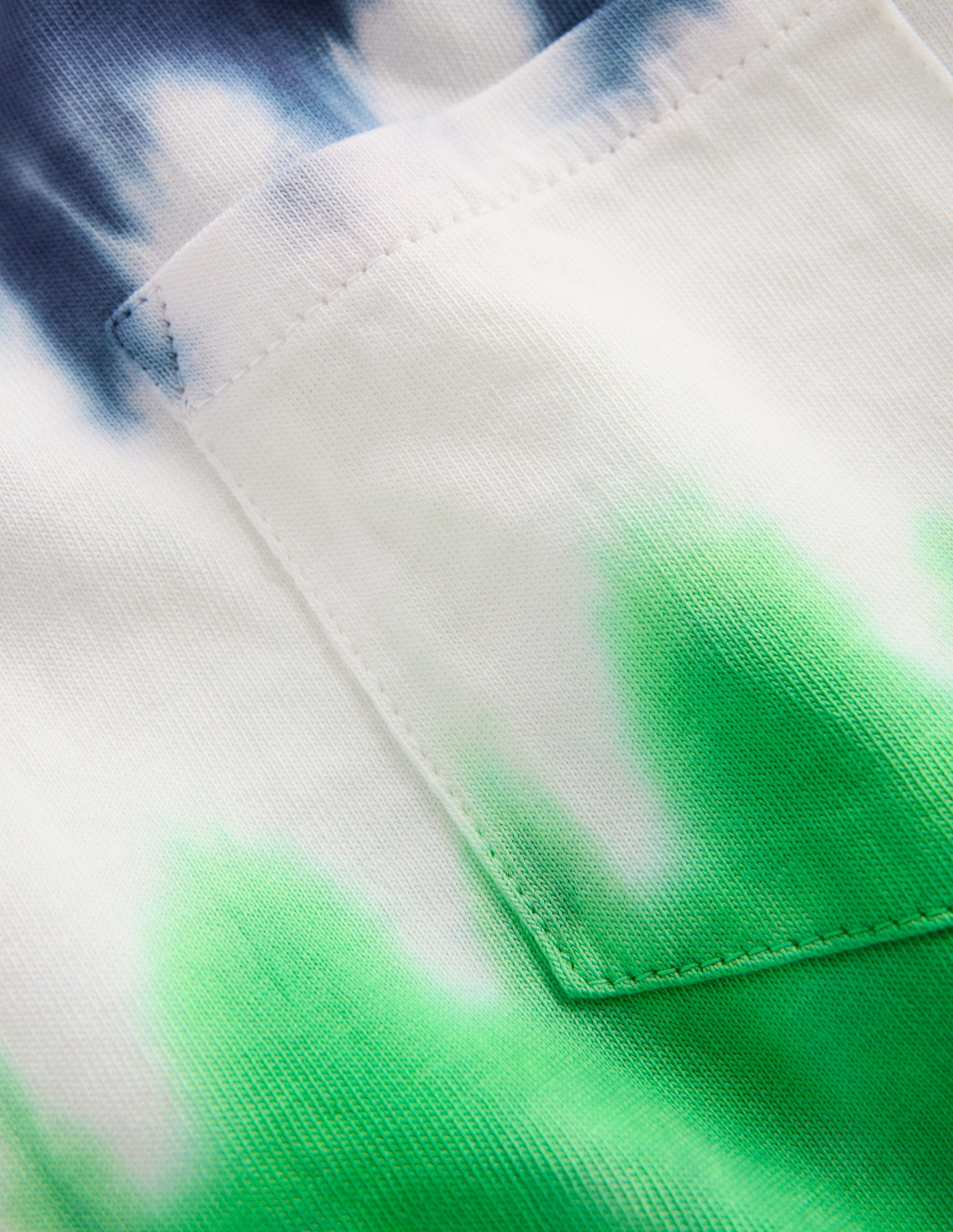 T-shirt tie and dye-Bleu Rayé Multicolore-4