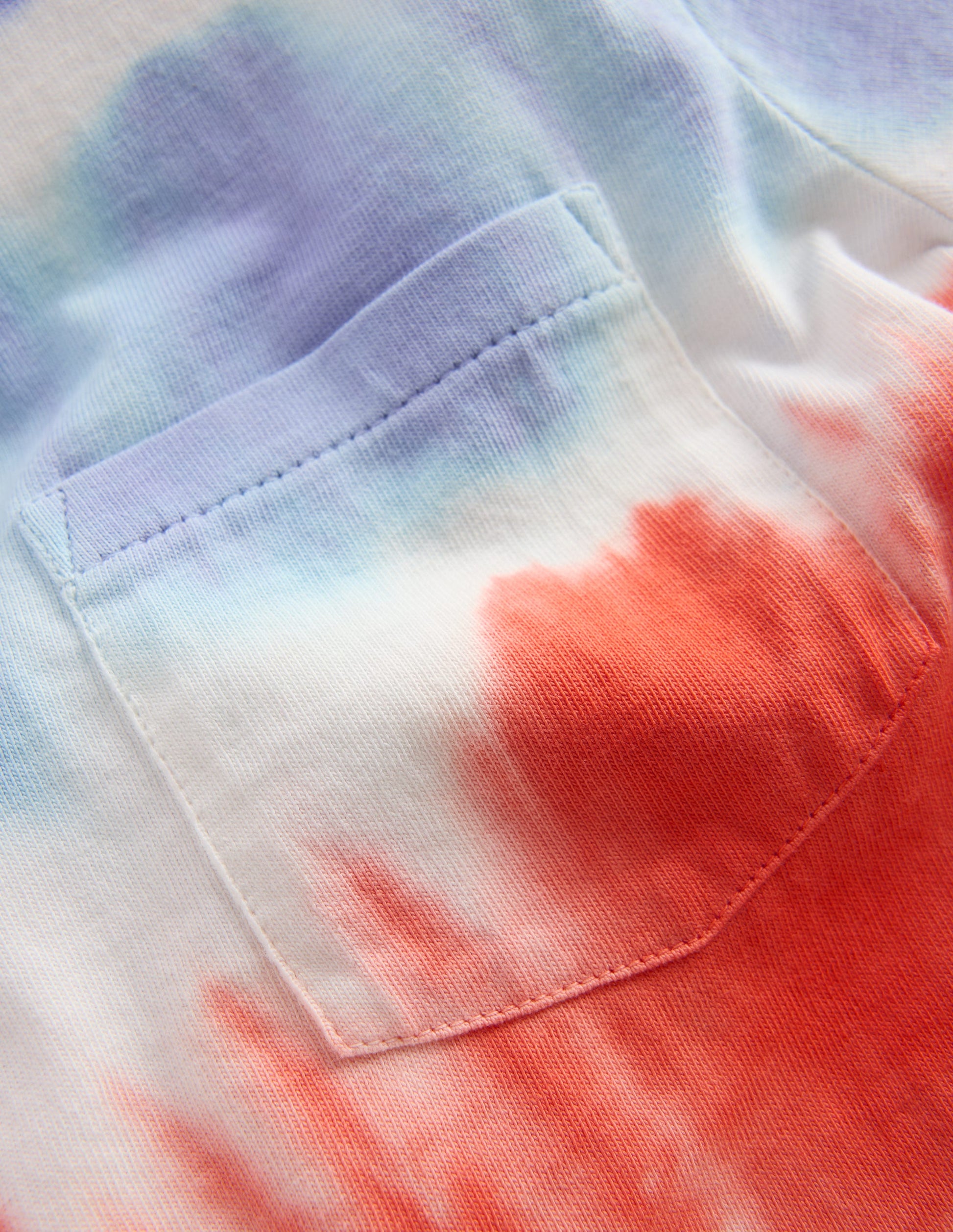 T-Shirt mit Batikmuster-Bunt-4