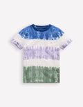 T-shirt tie and dye-Violet multi