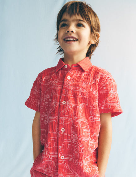 Chemise double-étoffe-Cayenne broderie