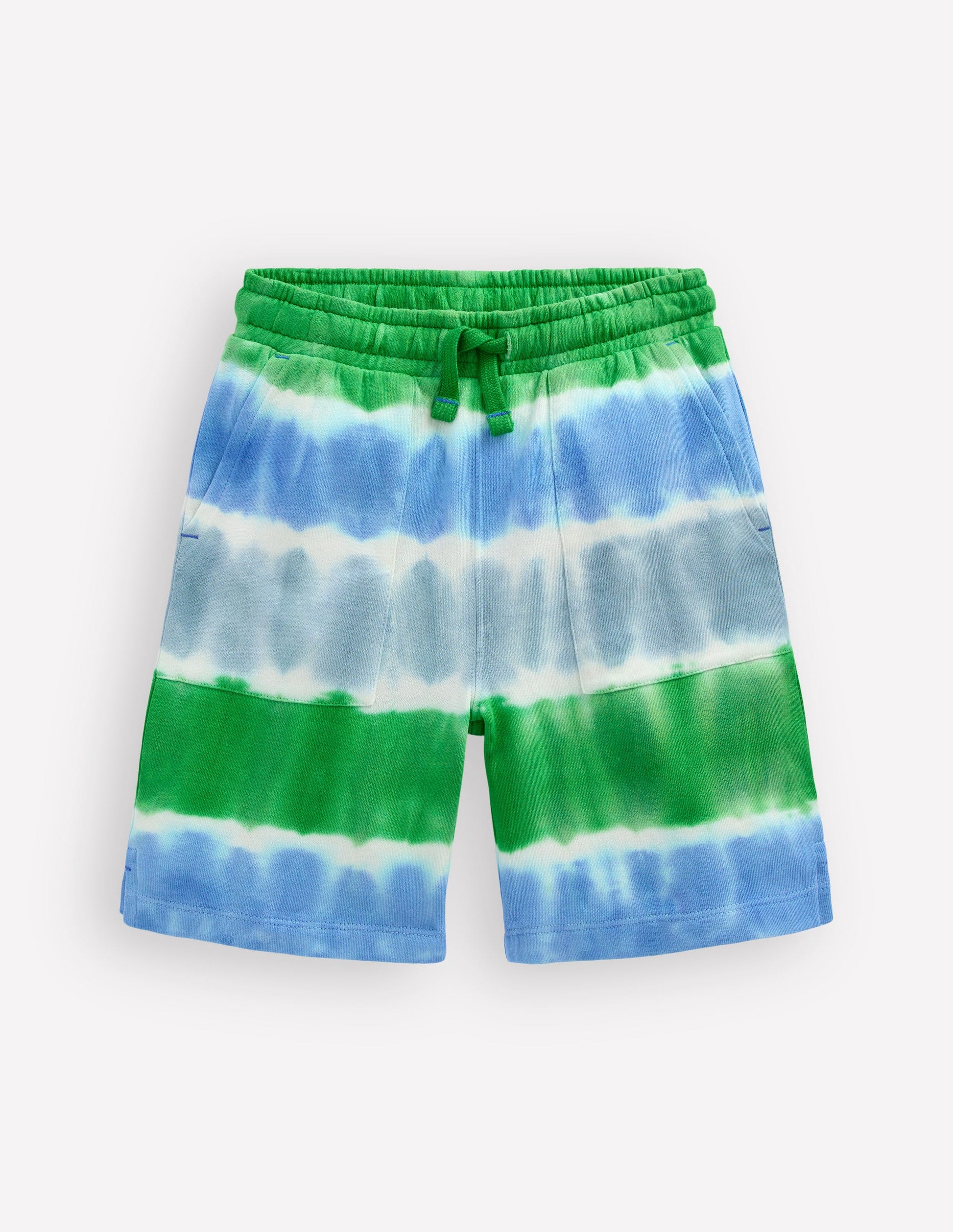 Tie Dye Shorts-Green and Blue-2