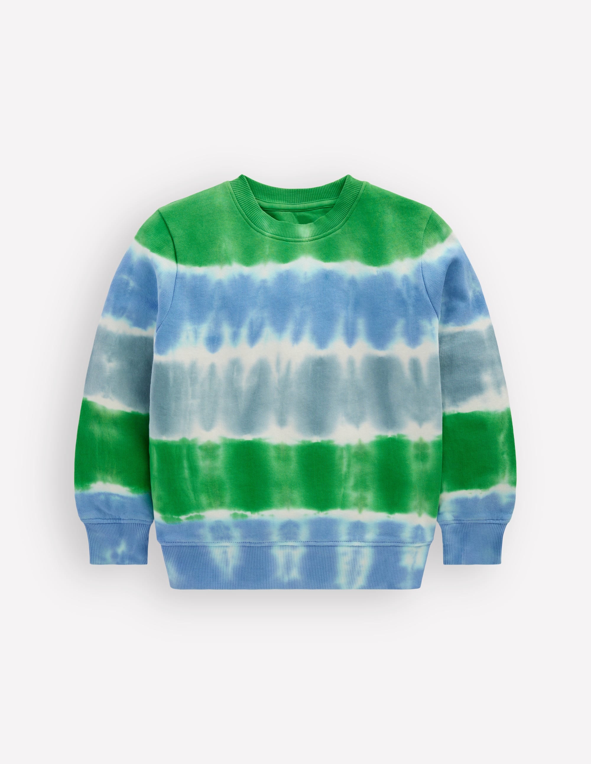 Batik-Sweatshirt-Grün/Blau - Image 3