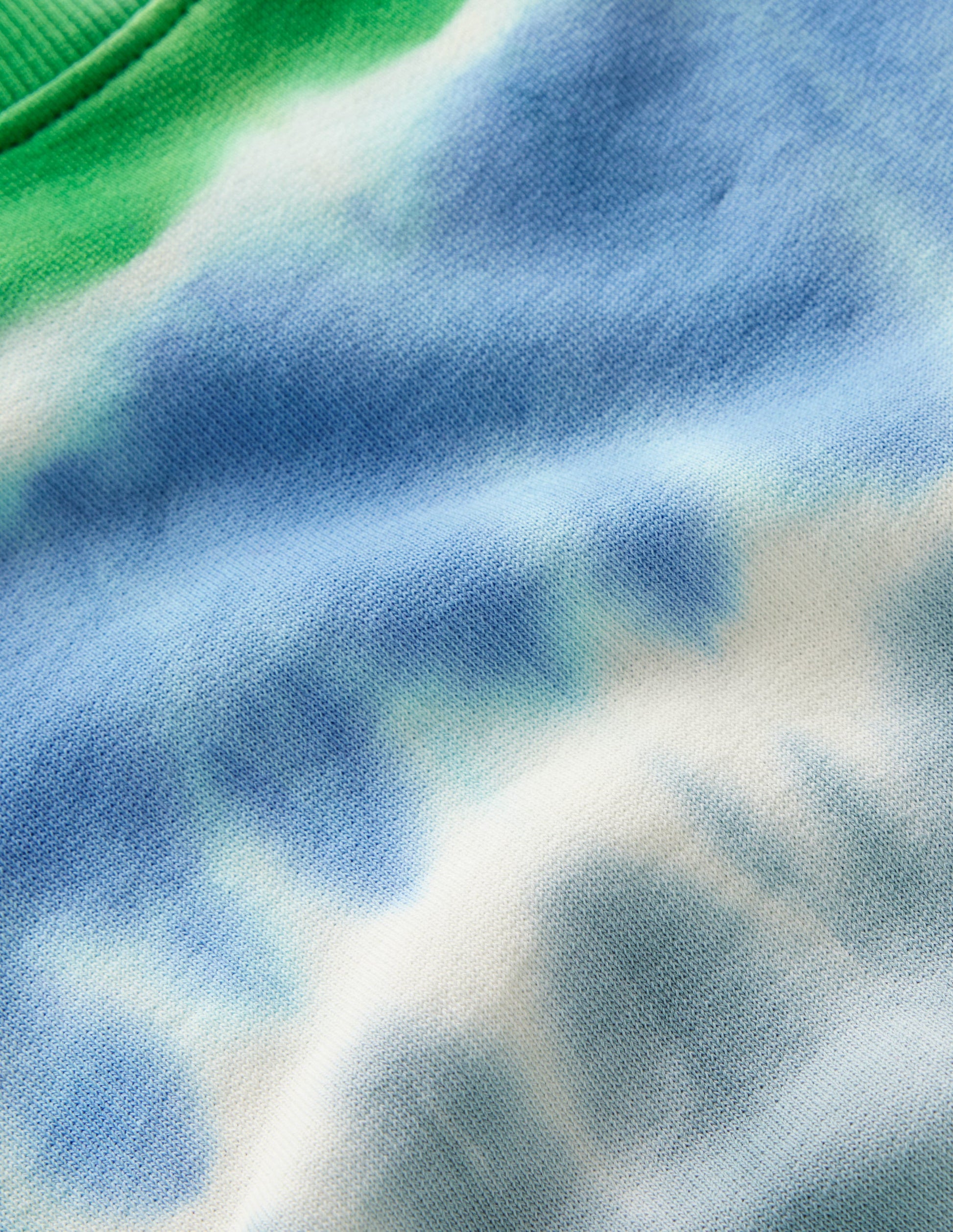 Batik-Sweatshirt-Grün und Blau-4