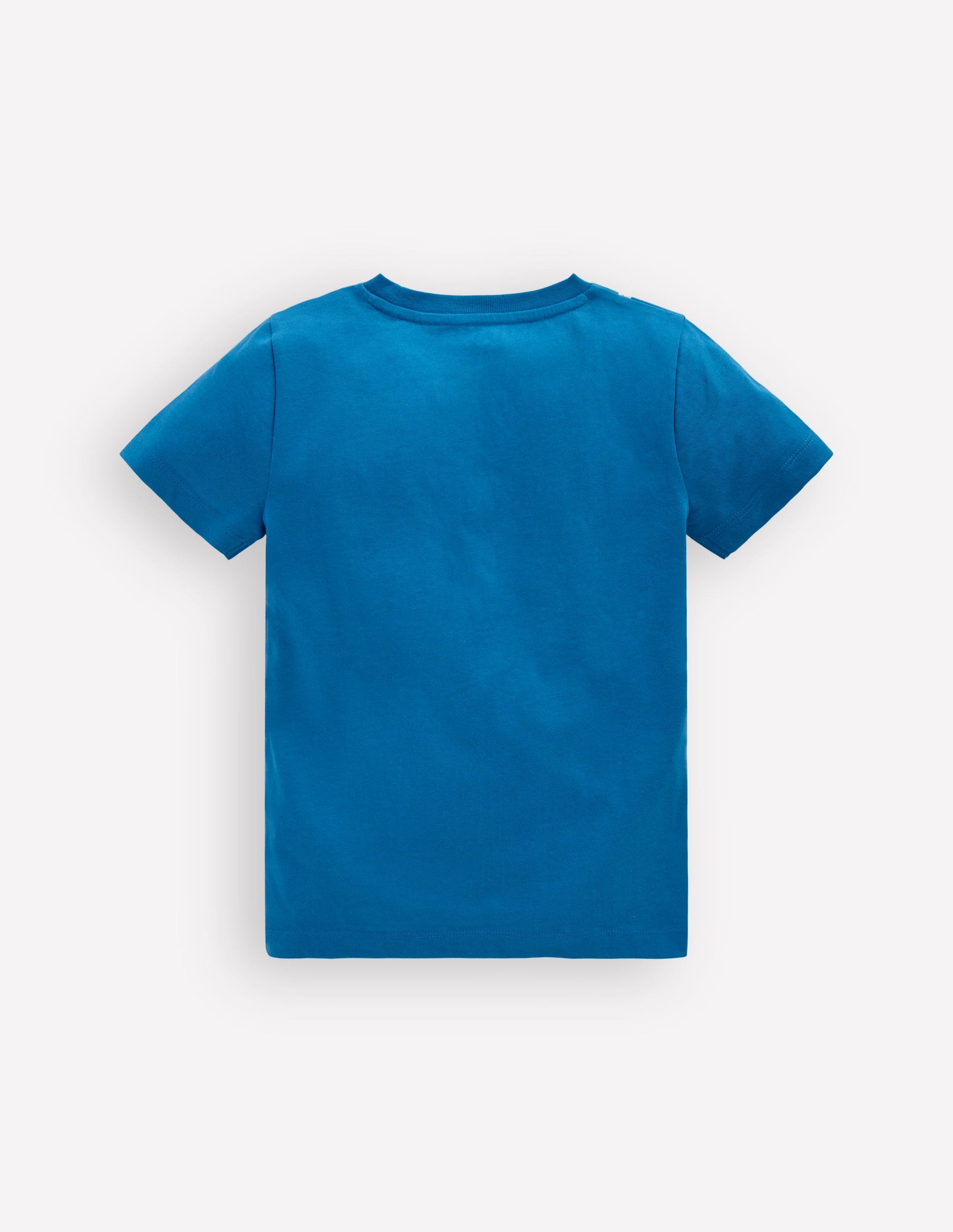 T-Shirt mit Linienstich-Brillant Blau Schnorchel-2