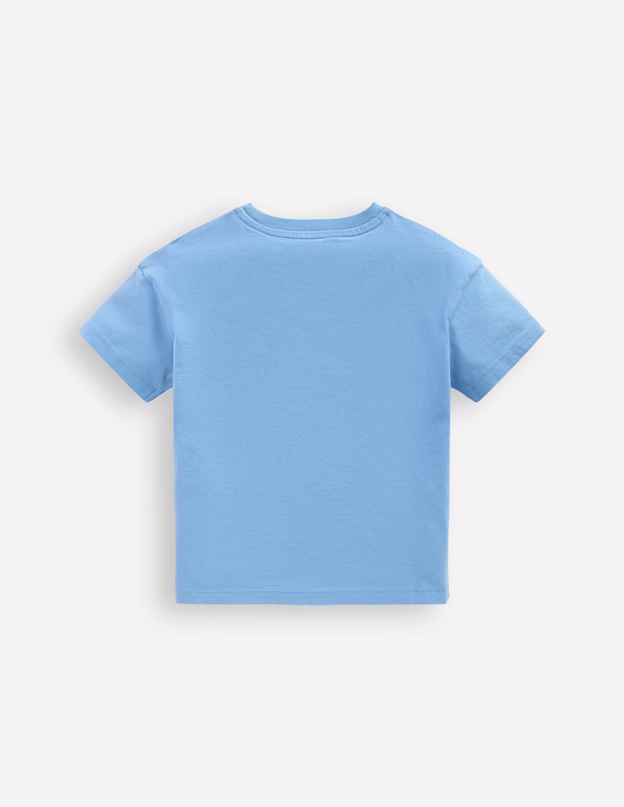 T-shirt à manches courtes et écussons-Dino bleu glacier - Image 2