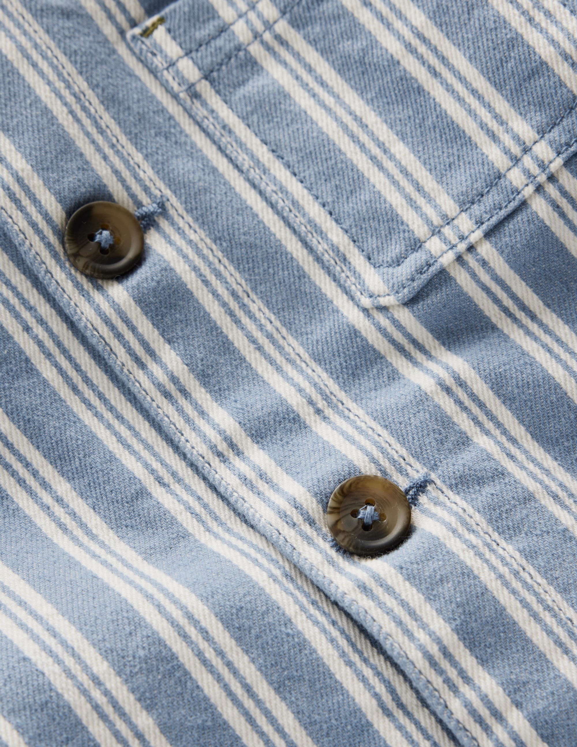 Veste en sergé-Gris rayé - Image 3