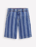 Carpenter-Shorts-Schattenblau Streifen
