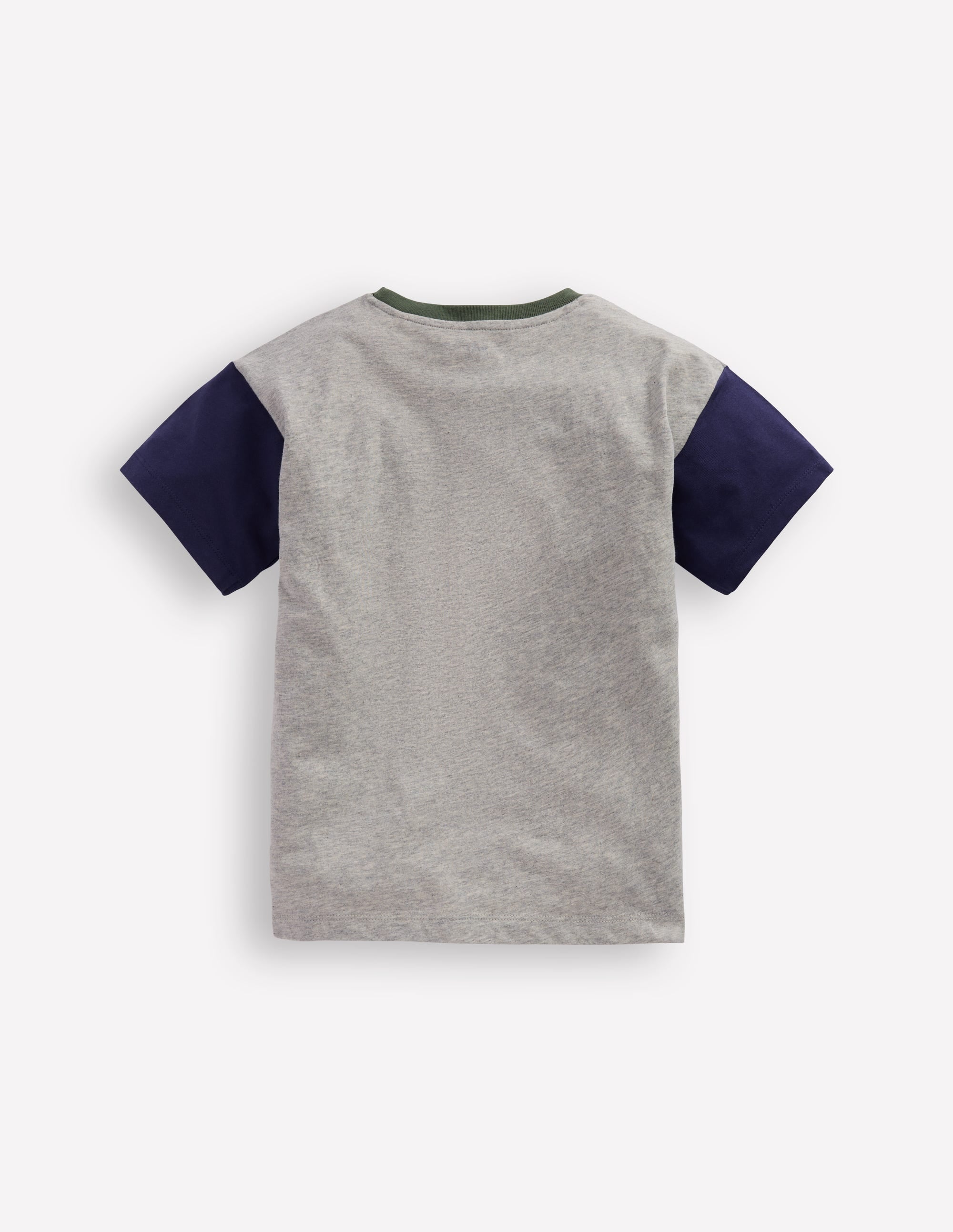 T-shirt décontracté en ripstop à poche-Gris chiné - Image 2