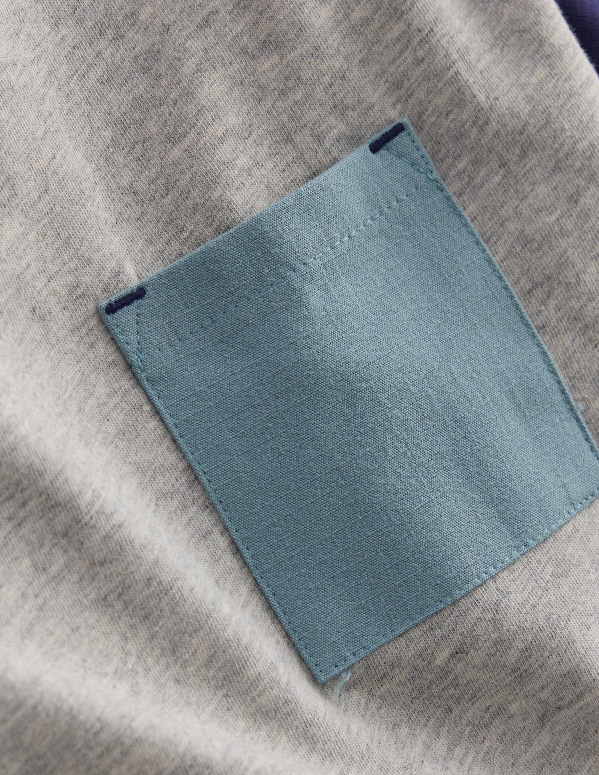T-shirt décontracté en ripstop à poche-Gris chiné - Image 3