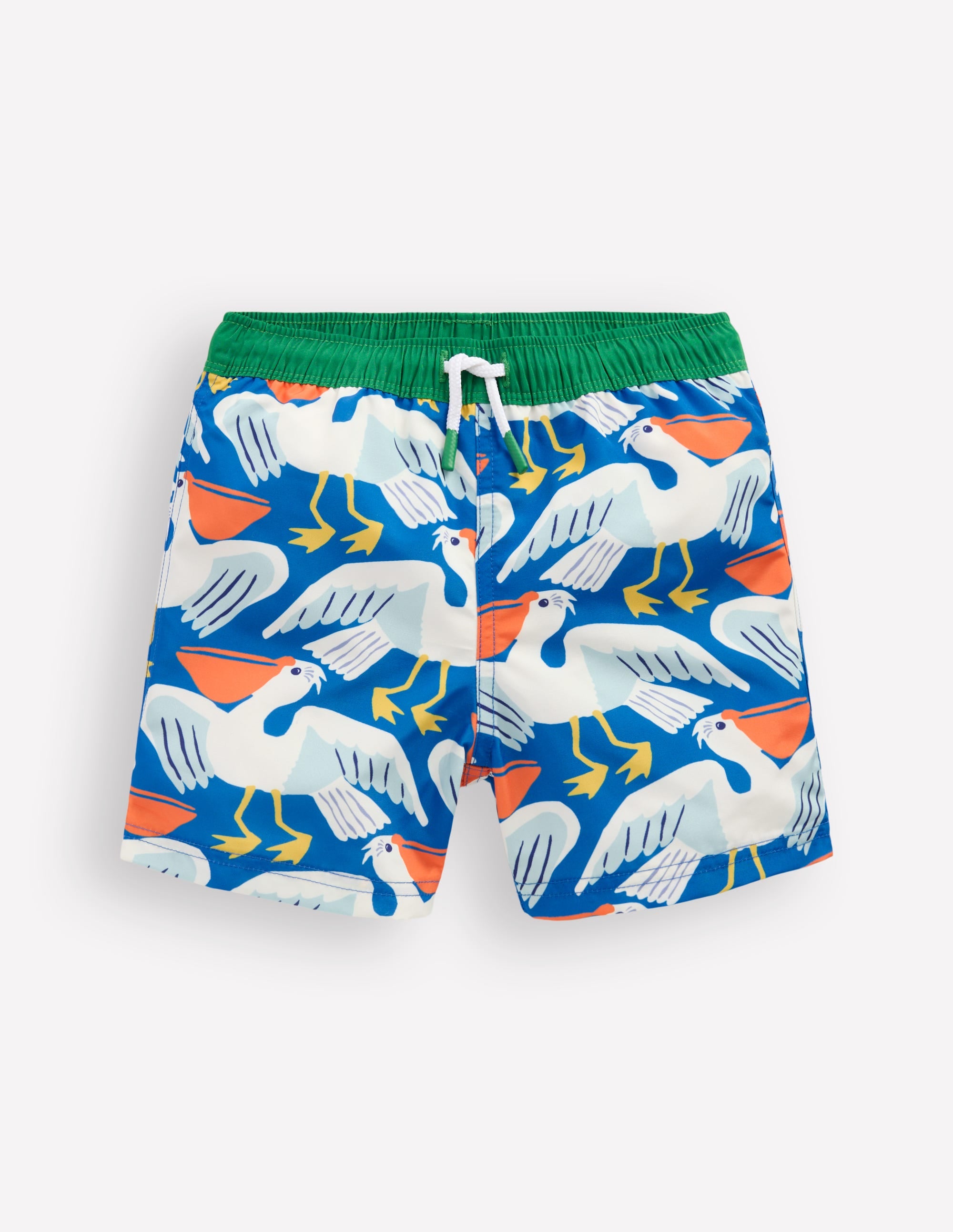 Short de bain-Pélicans bleu martin-pêcheur - Image 1