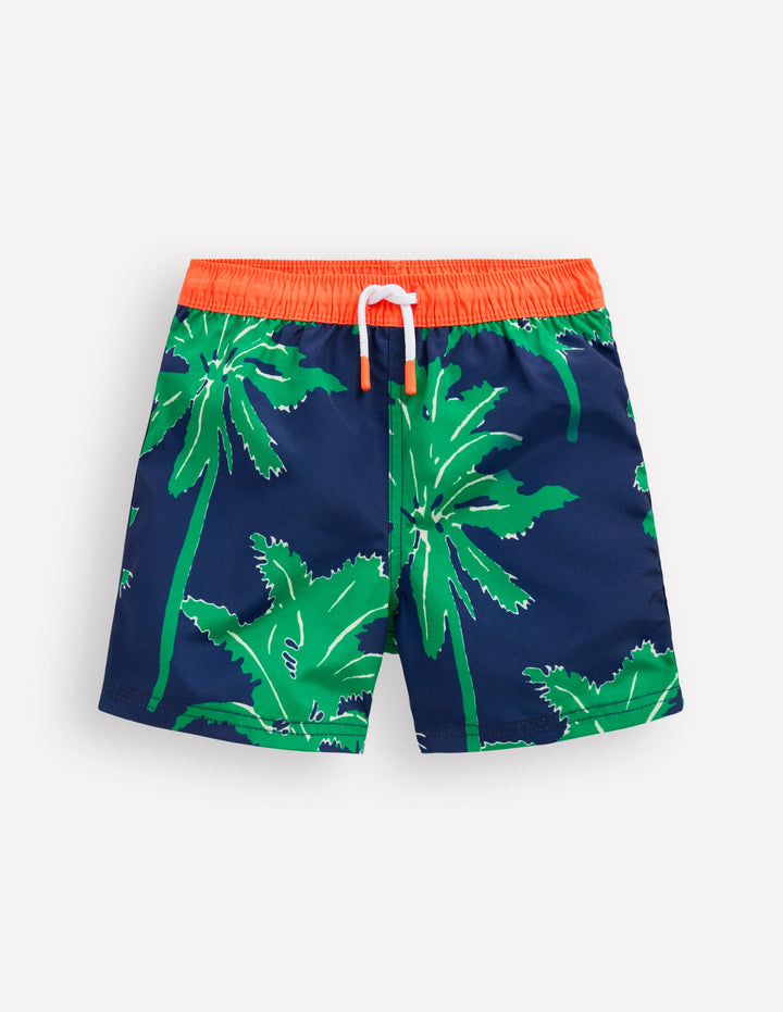 Badeshorts-Steuerbordblau Palmen