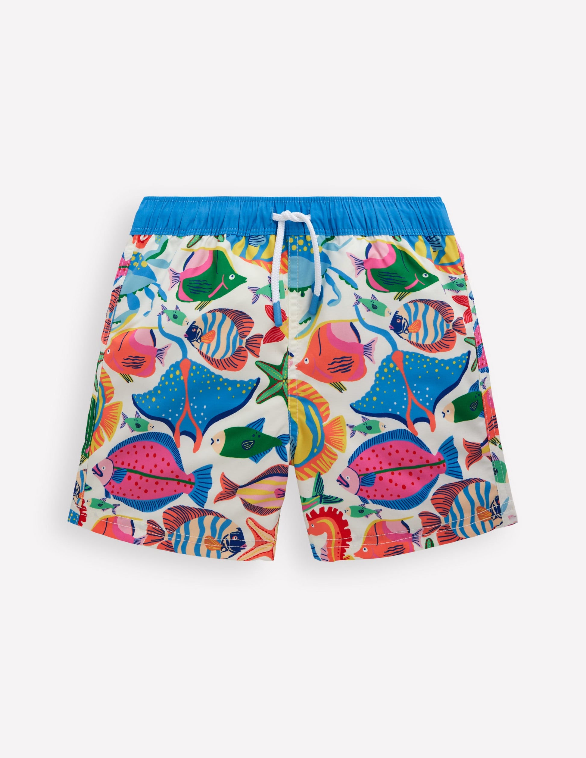 Badeshorts-Schwimmende Fische-1