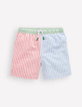 Short de bain-Seersucker Rayé