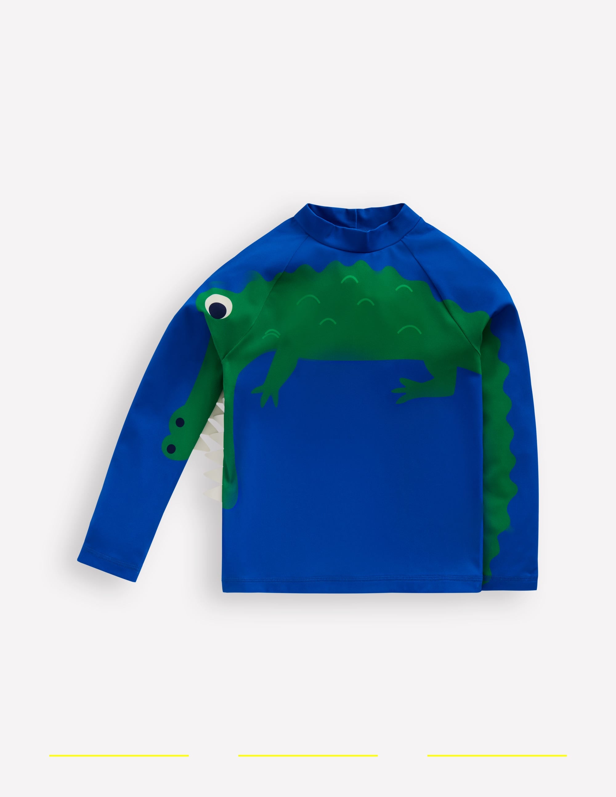 Haut de plage fun avec protection solaire-Croco bleu - Image 4