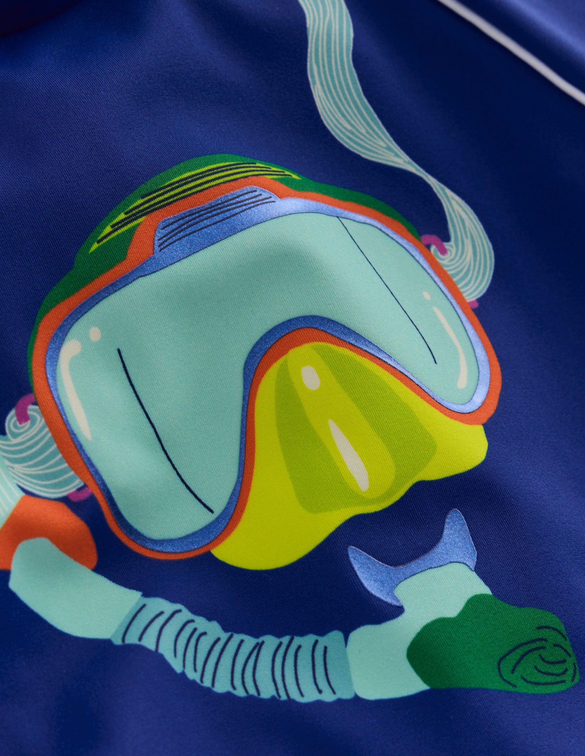 Haut de plage fun avec protection solaire-Snorkeling bleu saphir - Image 3