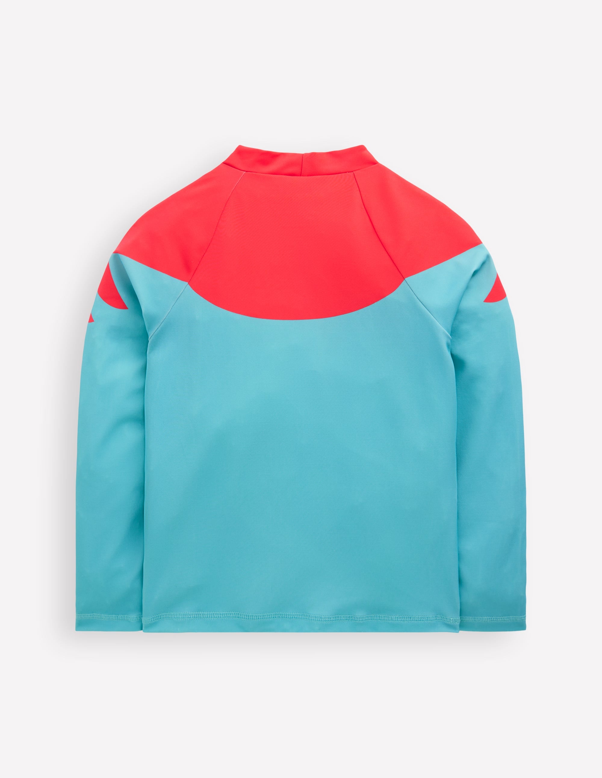 Lustiges Badeshirt mit Sonnenschutz-Aqua Meeresblau Krebs - Image 2
