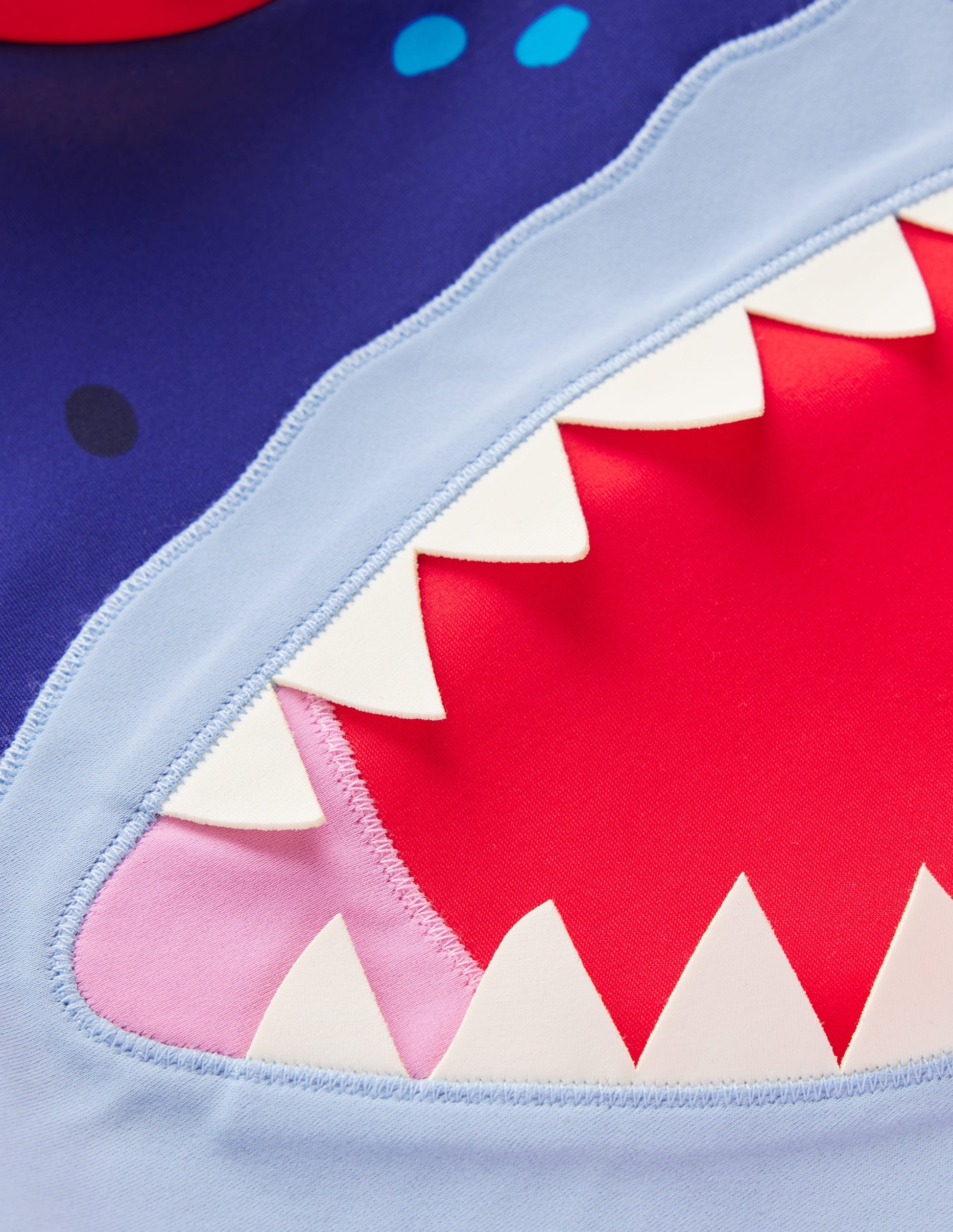 Lustiges Badeshirt mit Sonnenschutz-Marsrot Hai-3