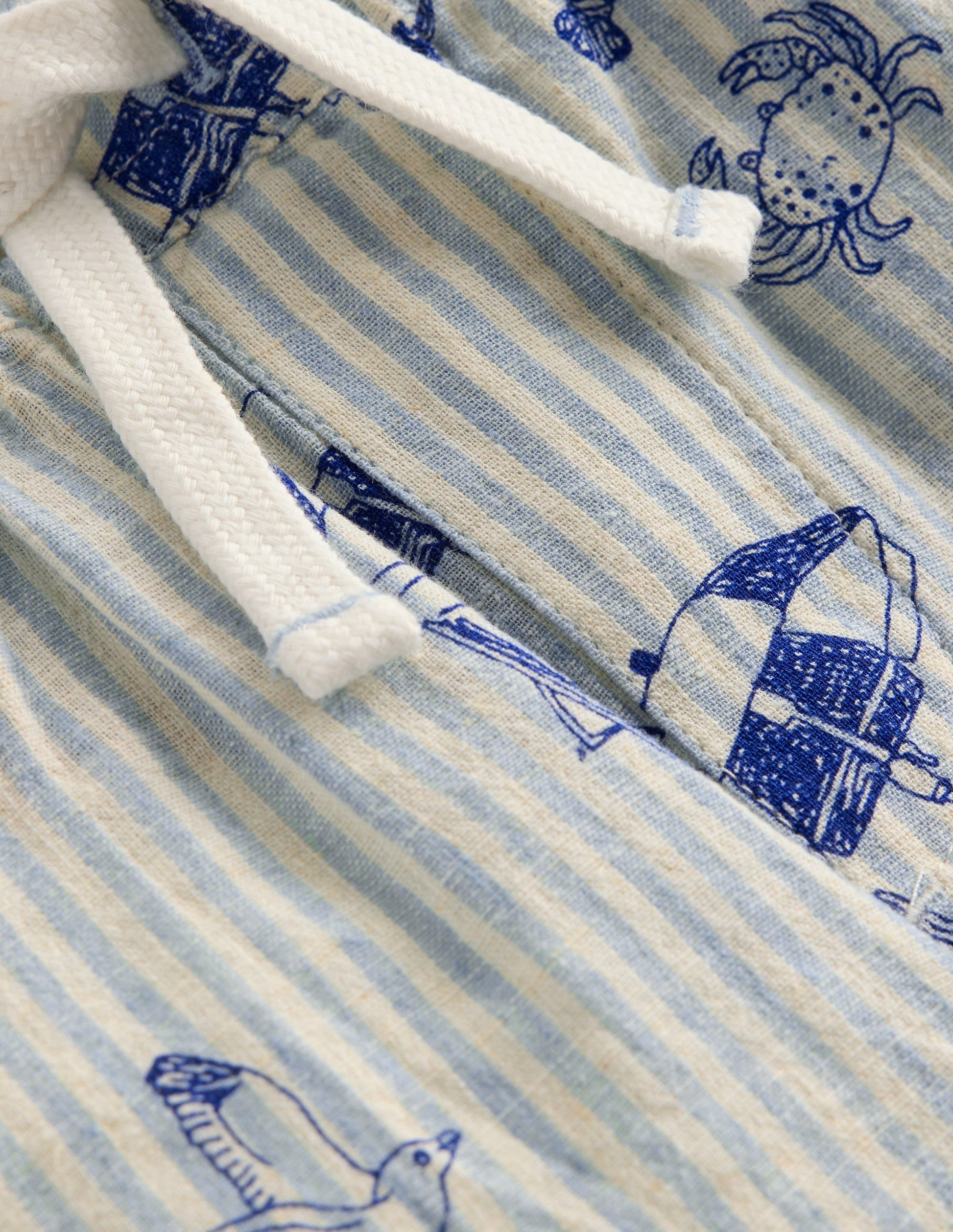 Shorts aus Baumwollleinen-Strandpromenade-3