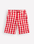 Elegante Shorts-Rot Vichy