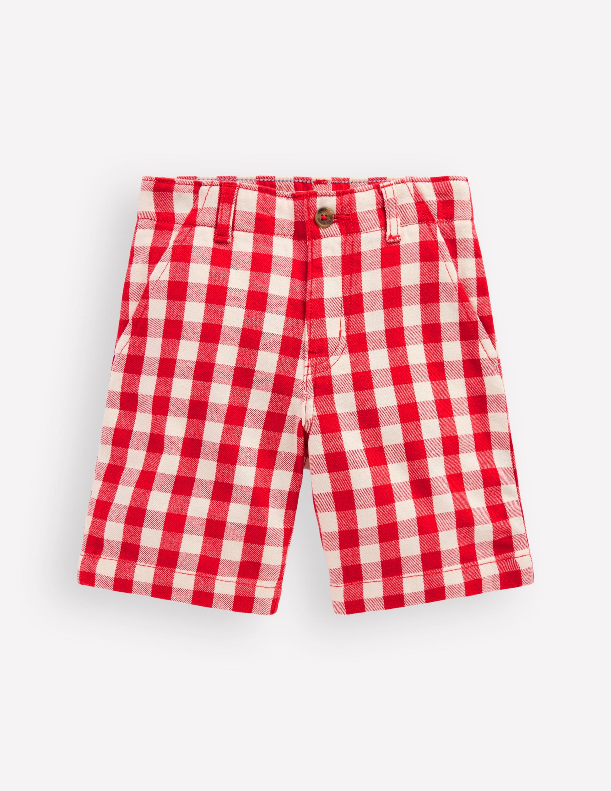 Elegante Shorts-Rot Vichy-2