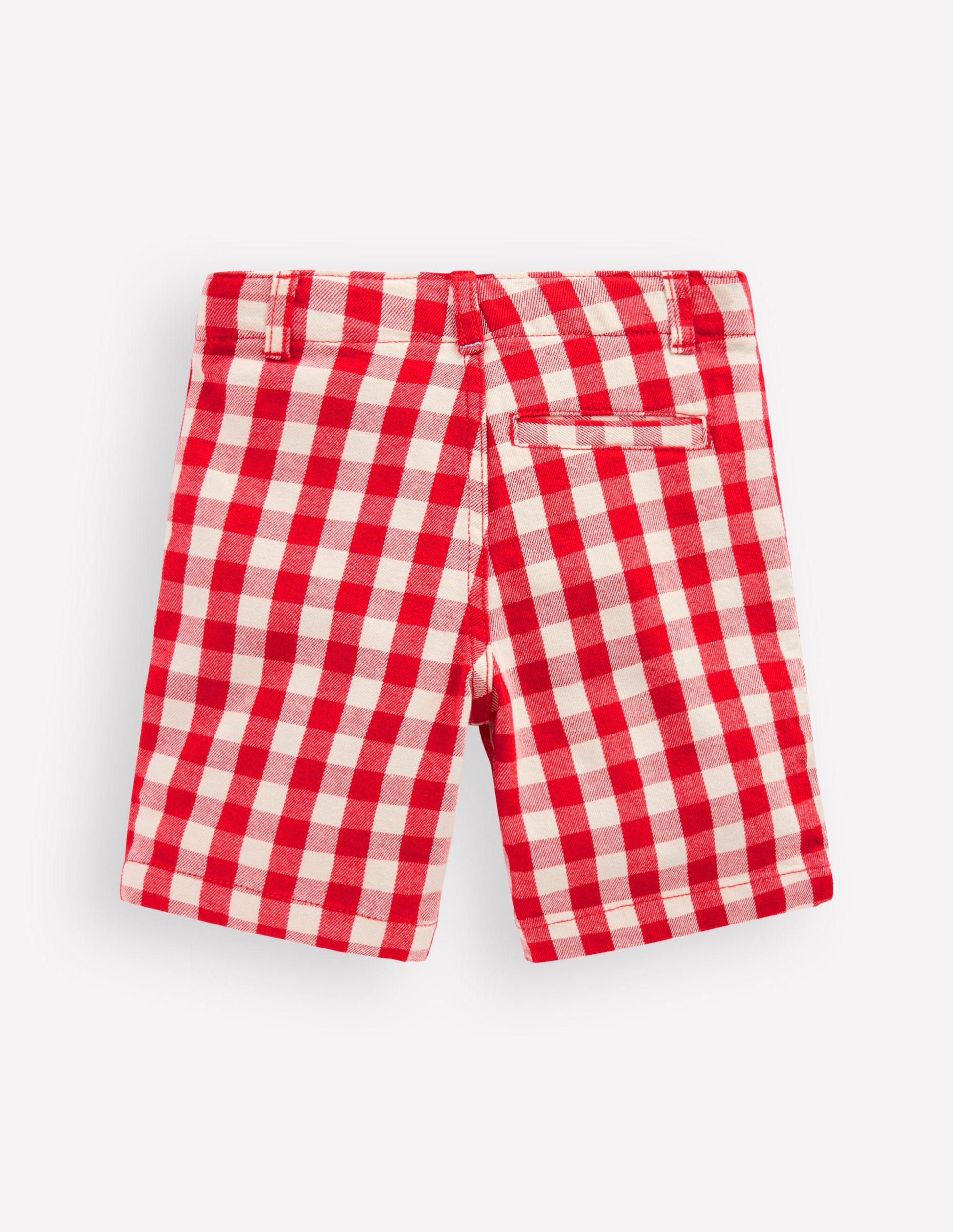 Elegante Shorts-Rot Vichy-3