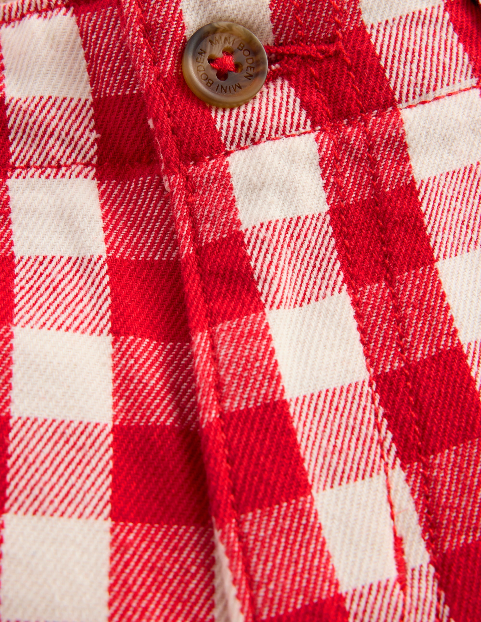 Short élégant-Rouge Vichy - Image 3