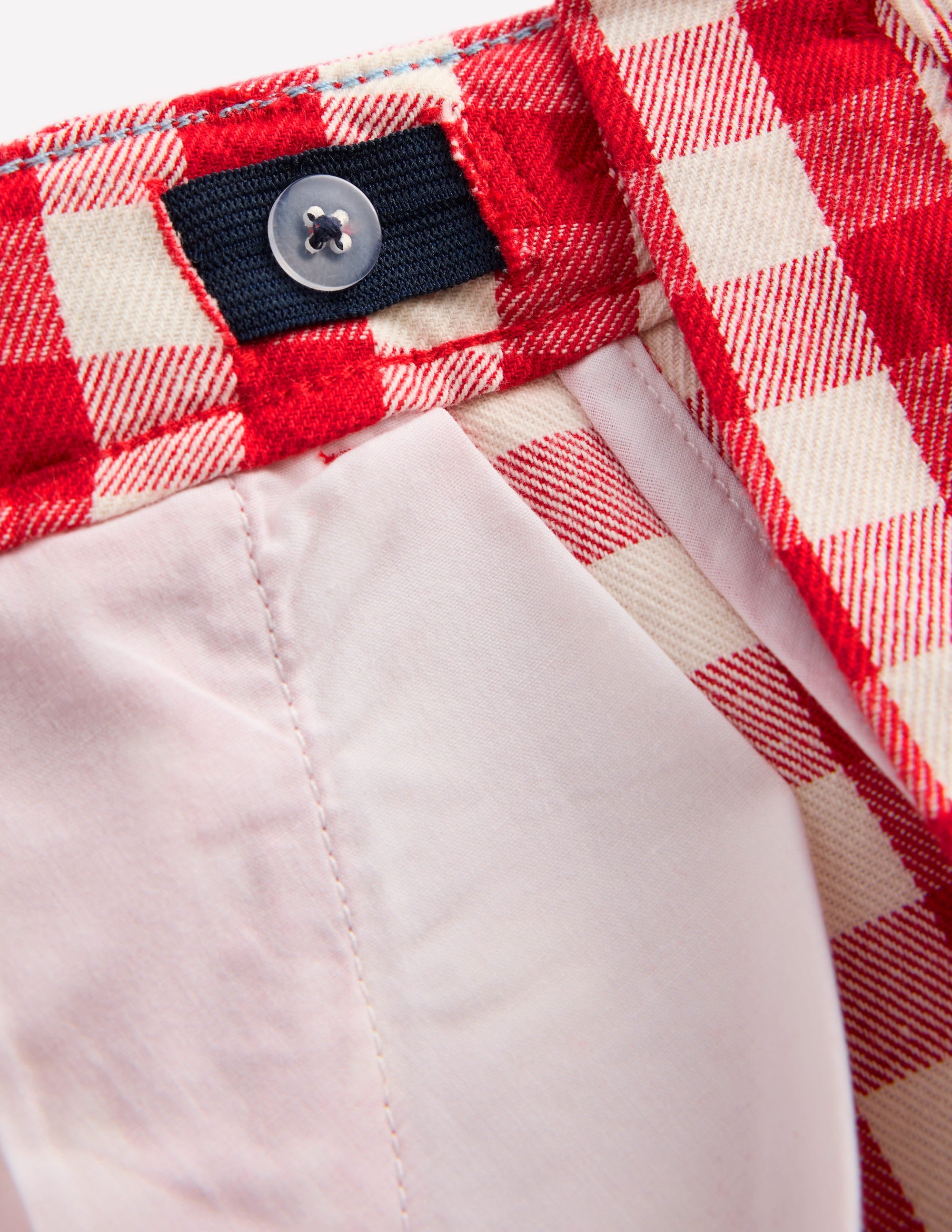 Short élégant-Rouge Vichy - Image 4