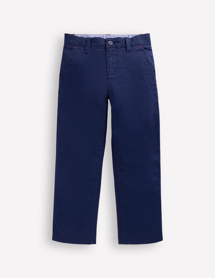 Klassische Chinohose-Schuluniform-Marineblau