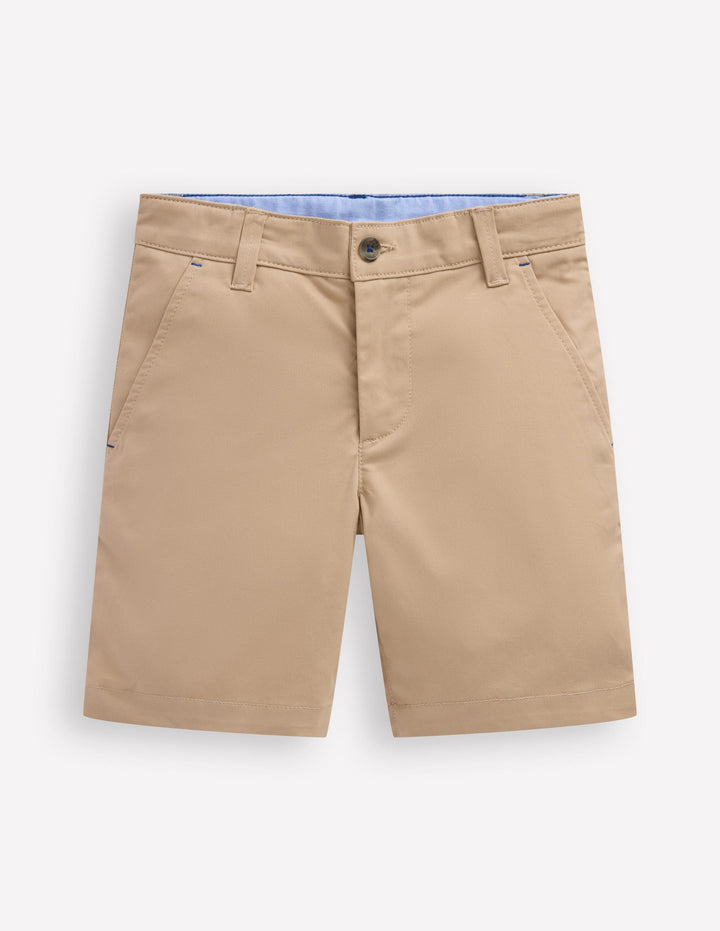 Klassische Chino-Shorts-Klassisches Hellbraun