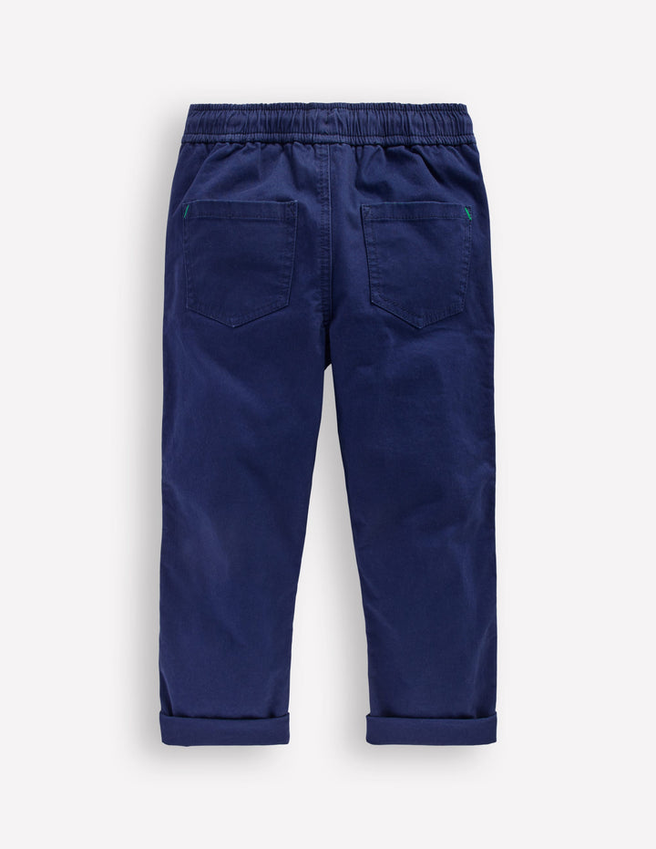 Schmal geschnittene Hose zum Hineinschlüpfen-Schuluniform-Marineblau